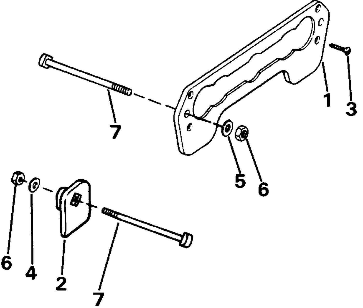 TRANSOM PLATE KIT - 1.5 THRU 55