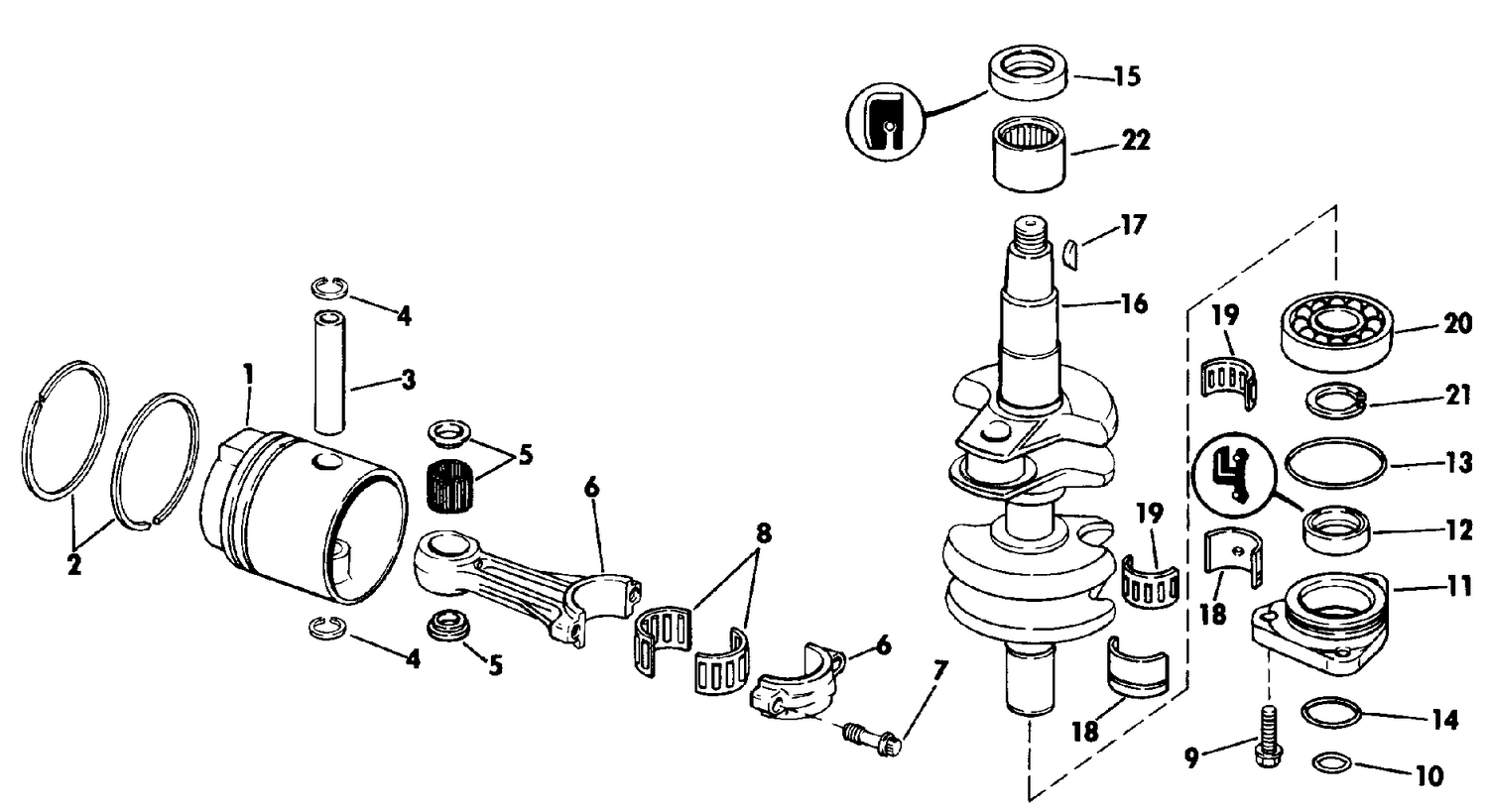CRANKSHAFT & PISTON