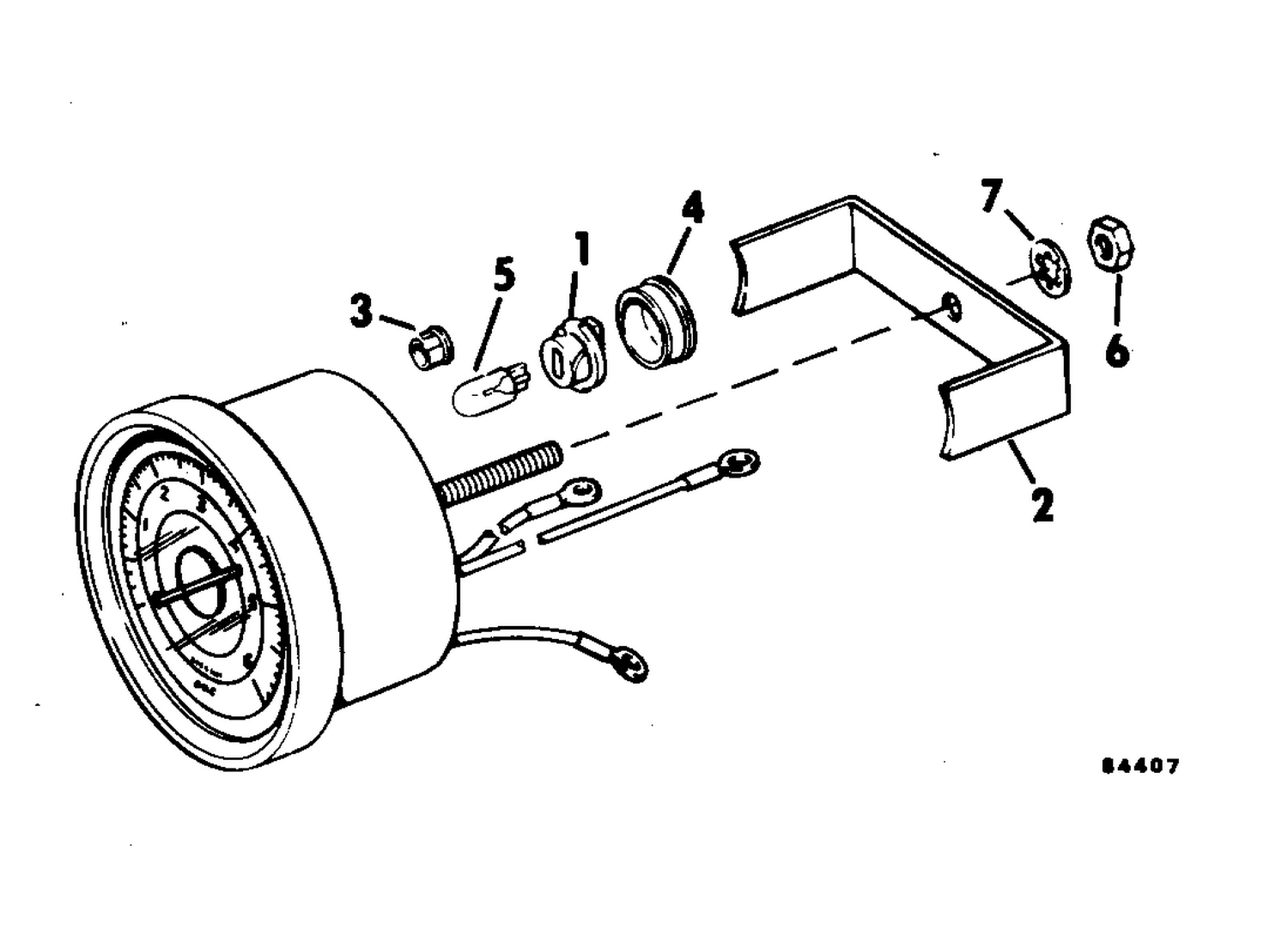 TACHOMETER KIT-FLUSH MOUNT