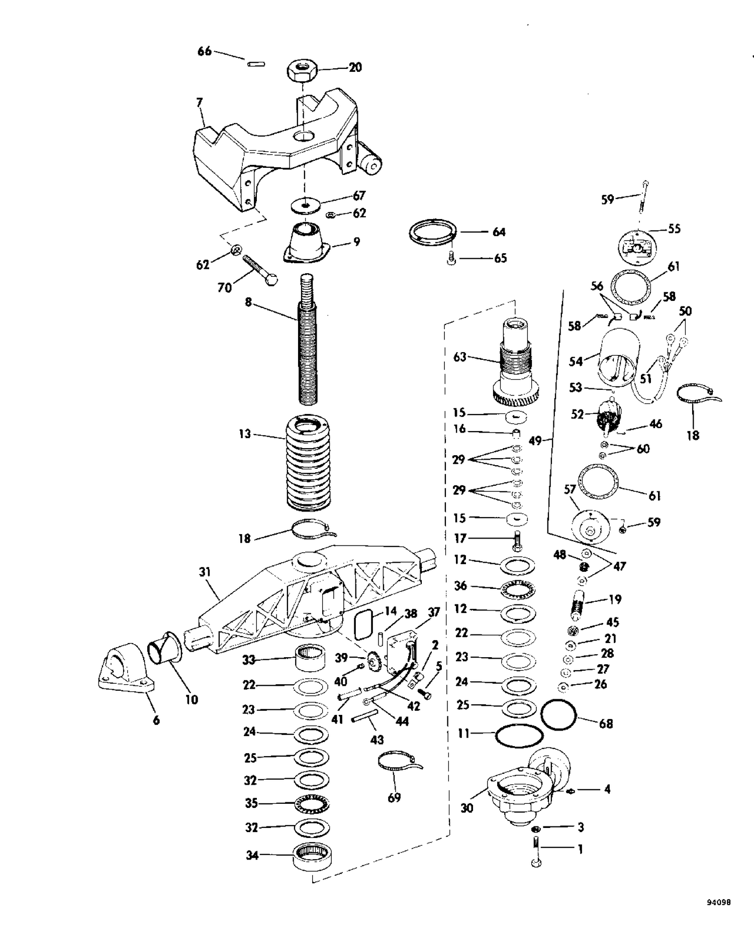ENGINE MOUNT GROUP 185-200-230-260 SELECTRIM MODELS