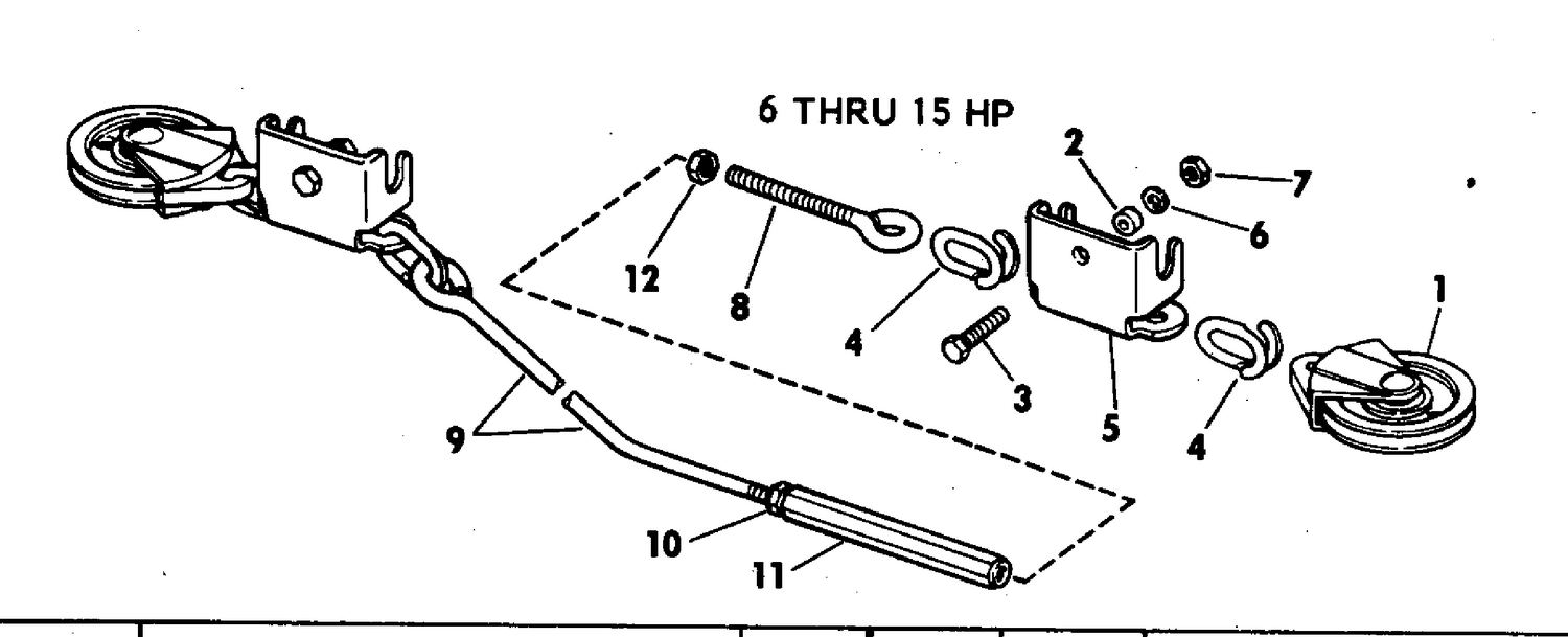 REMOTE CONTROL STEERING KITS - ROPE 6 - 15 HP