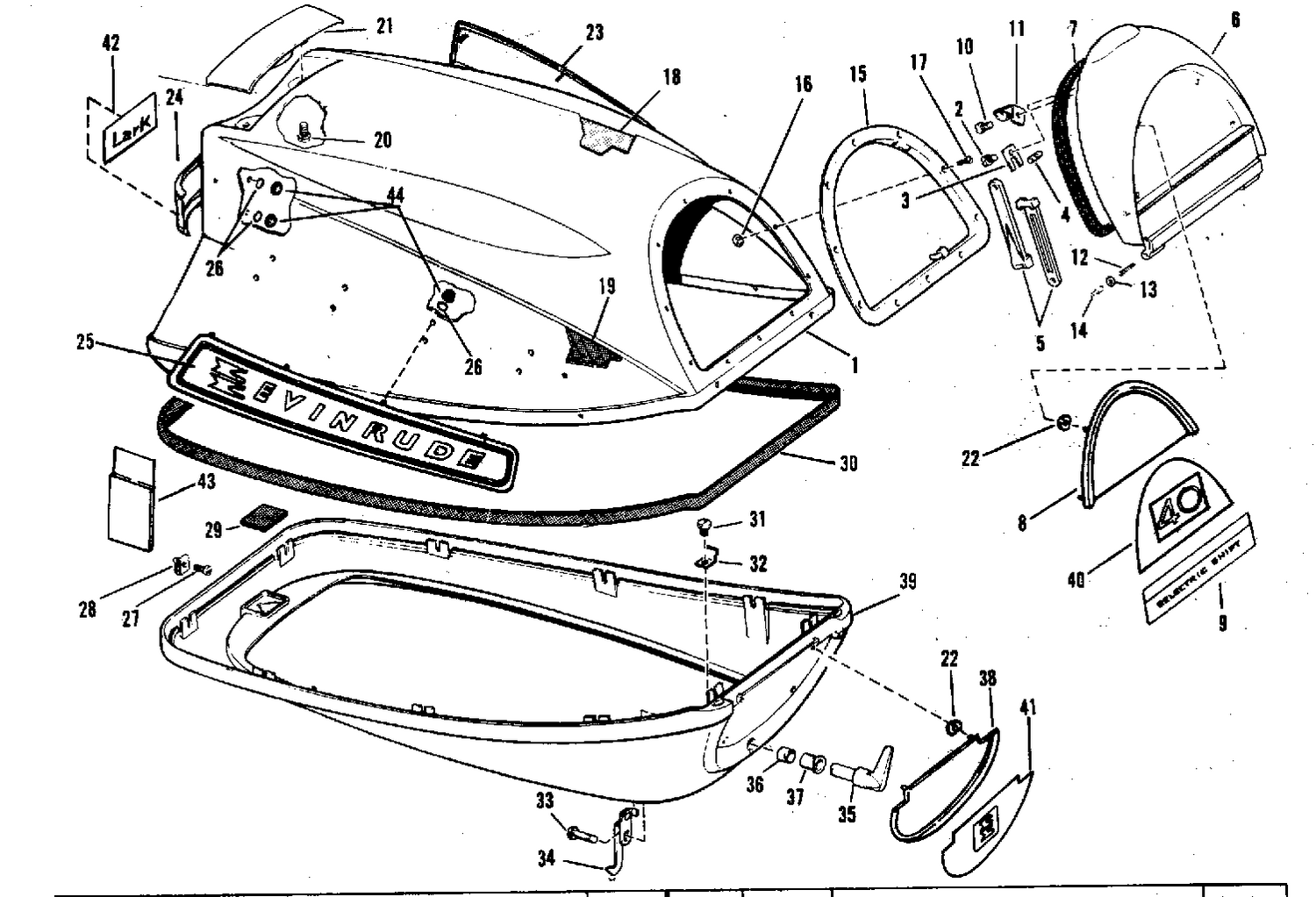 MOTOR COVER GROUP ELECTRIC SHIFT