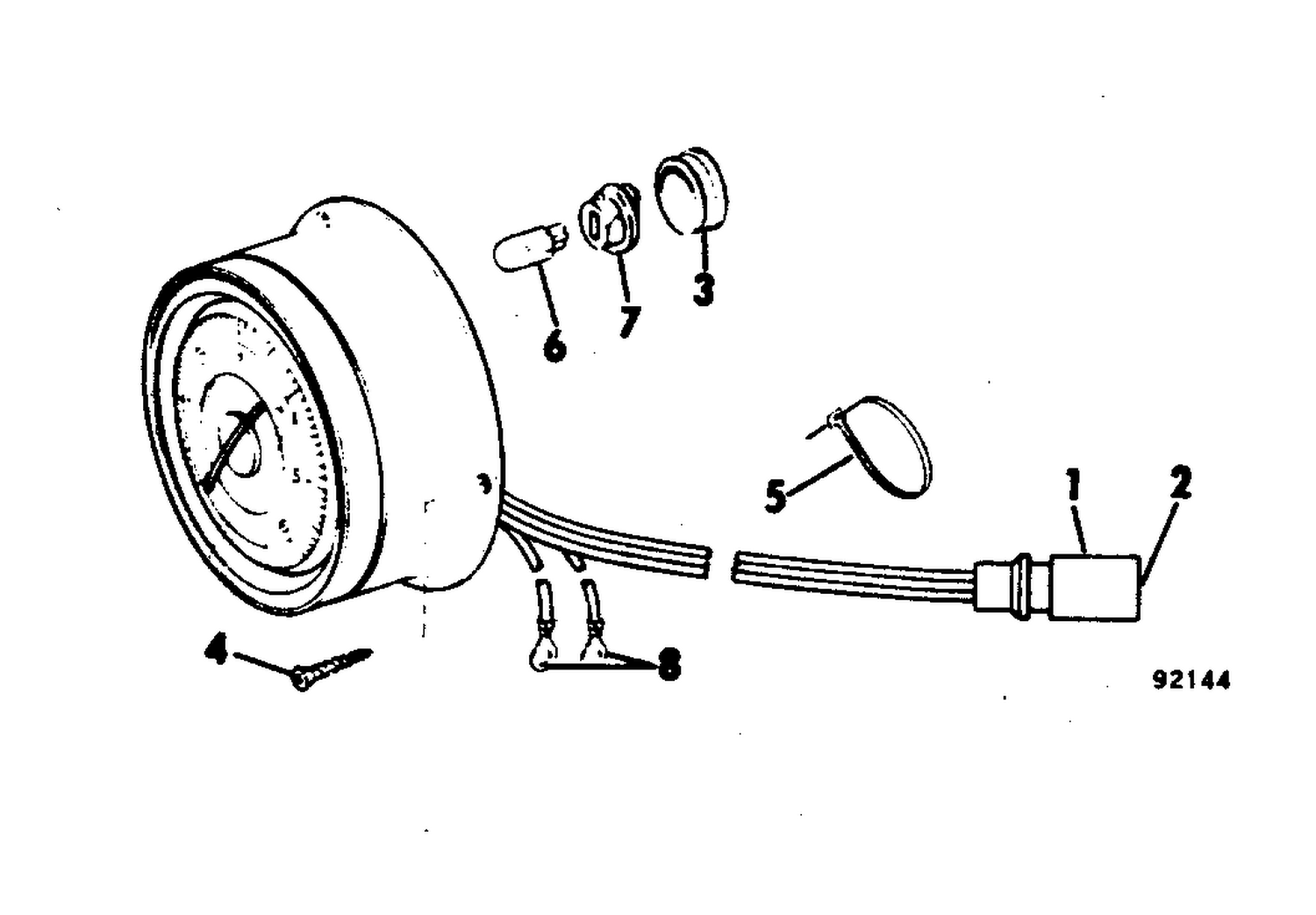 TACHOMETER KIT - SURFACE MOUNT - PLUG IN 70-235