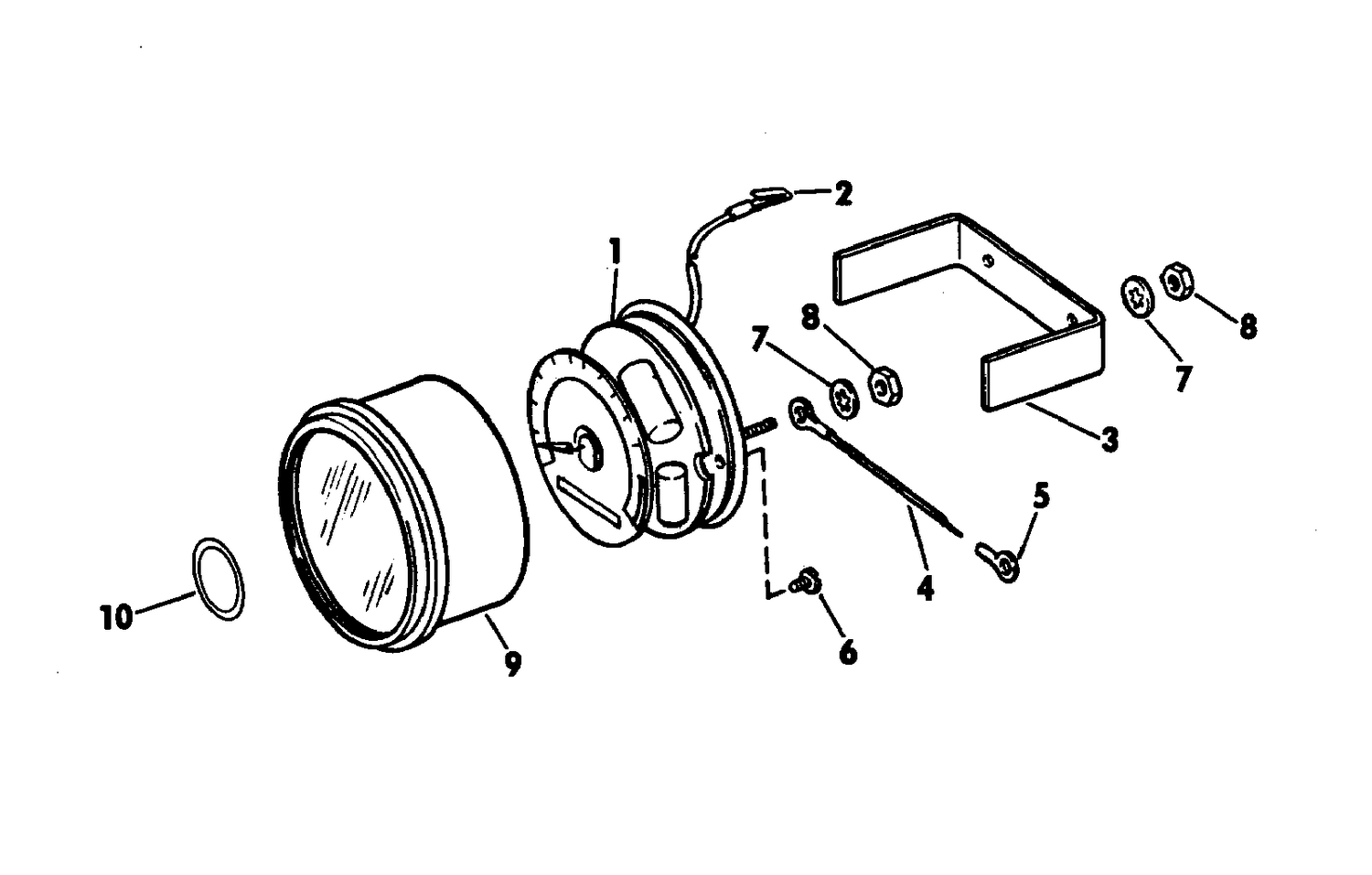 FLUSH MOUNT TACHOMETER GROUP 80 HP