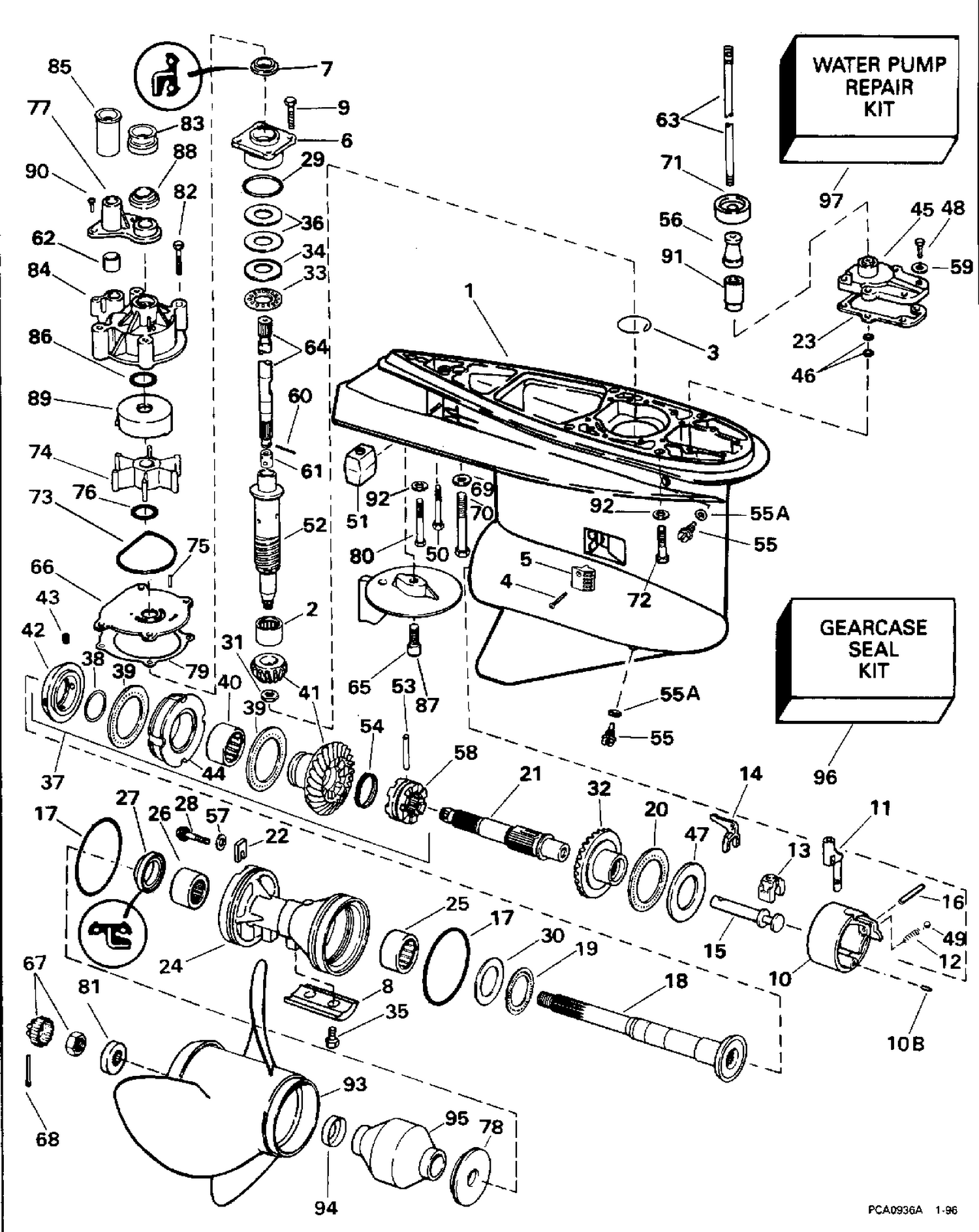 GEARCASE - COUNTER-ROTATION