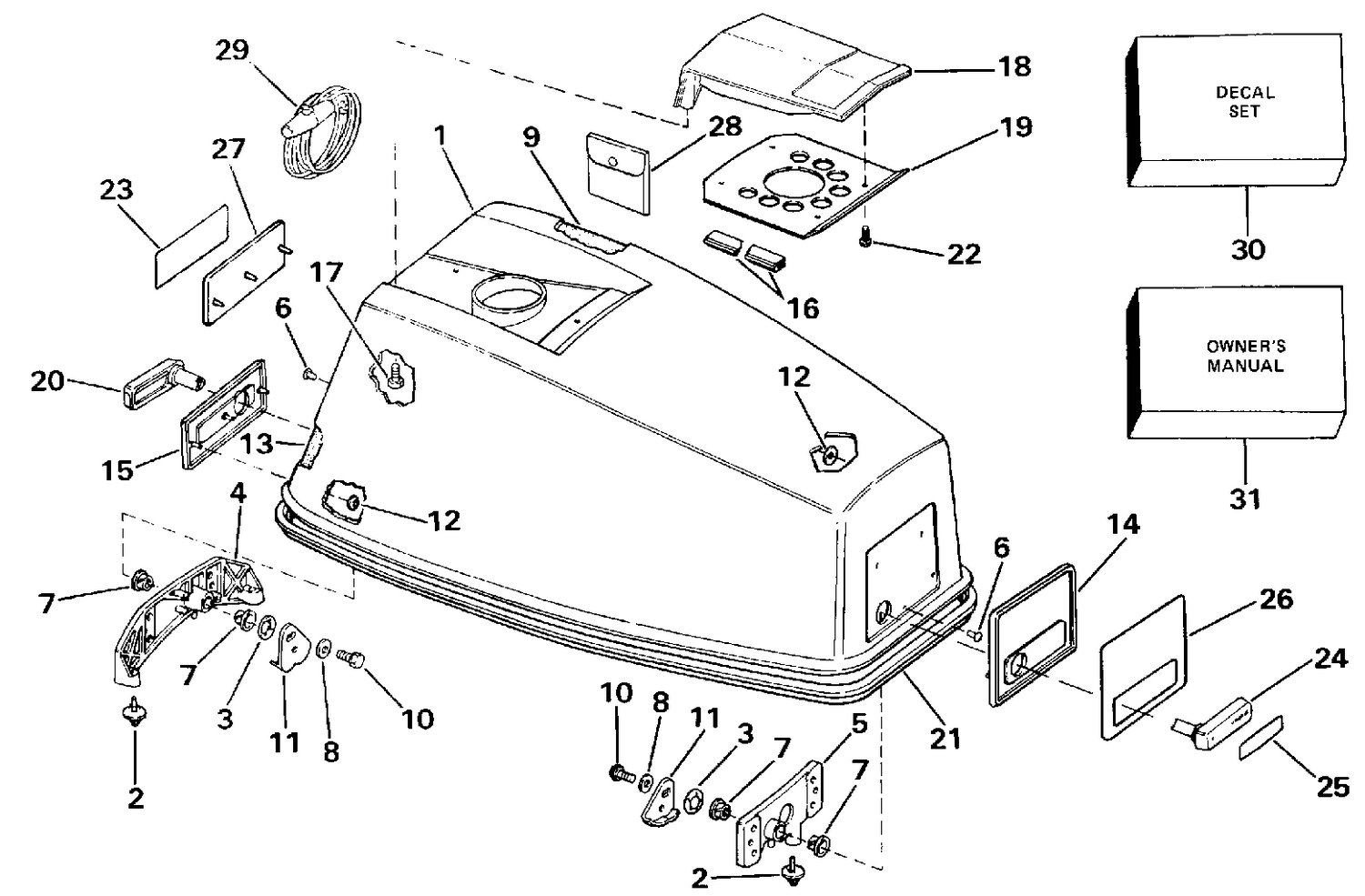 ENGINE COVER - JOHNSON