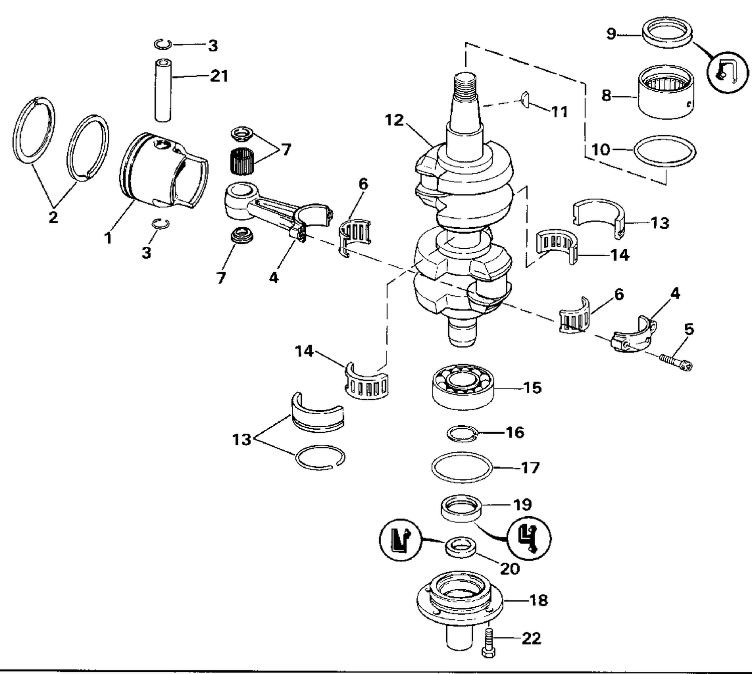 CRANKSHAFT & PISTON