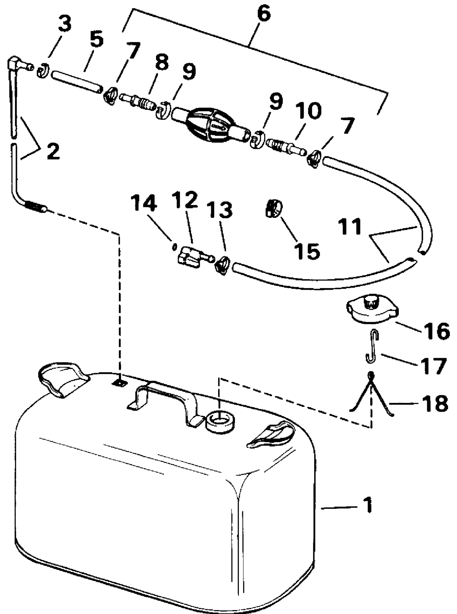 FUEL TANK WITHOUT GAUGE