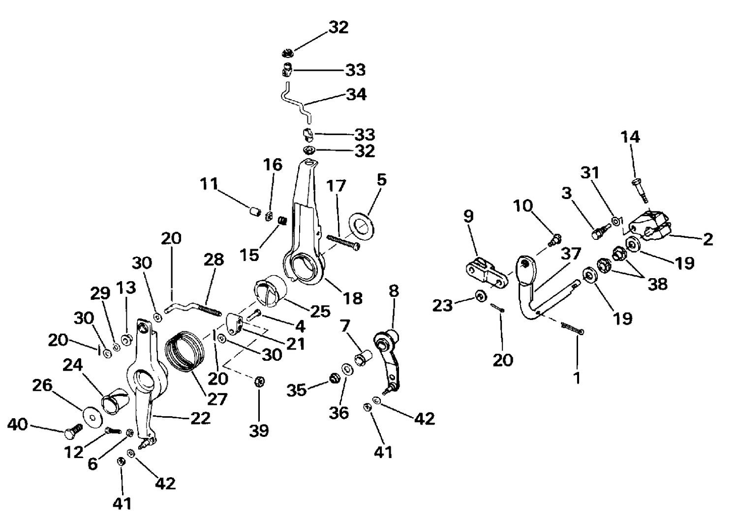 THROTTLE & SHIFT LINKAGE