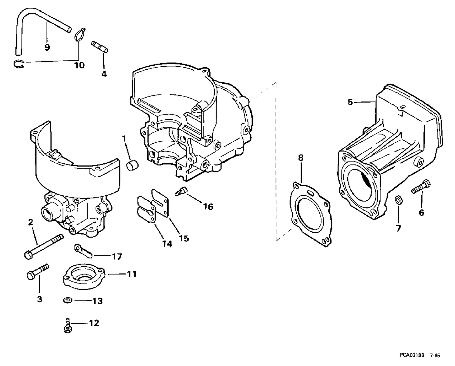 CYLINDER & CRANKCASE, REED VALVE