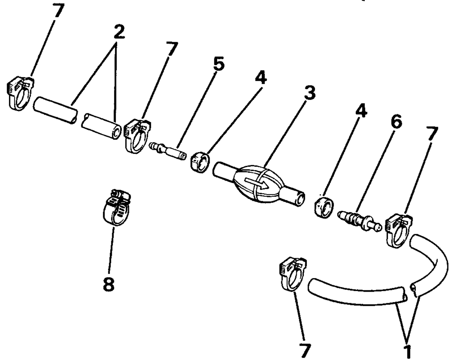 PRIMER BULB & HOSE KIT - 3/8 IN. I.D. HOSE