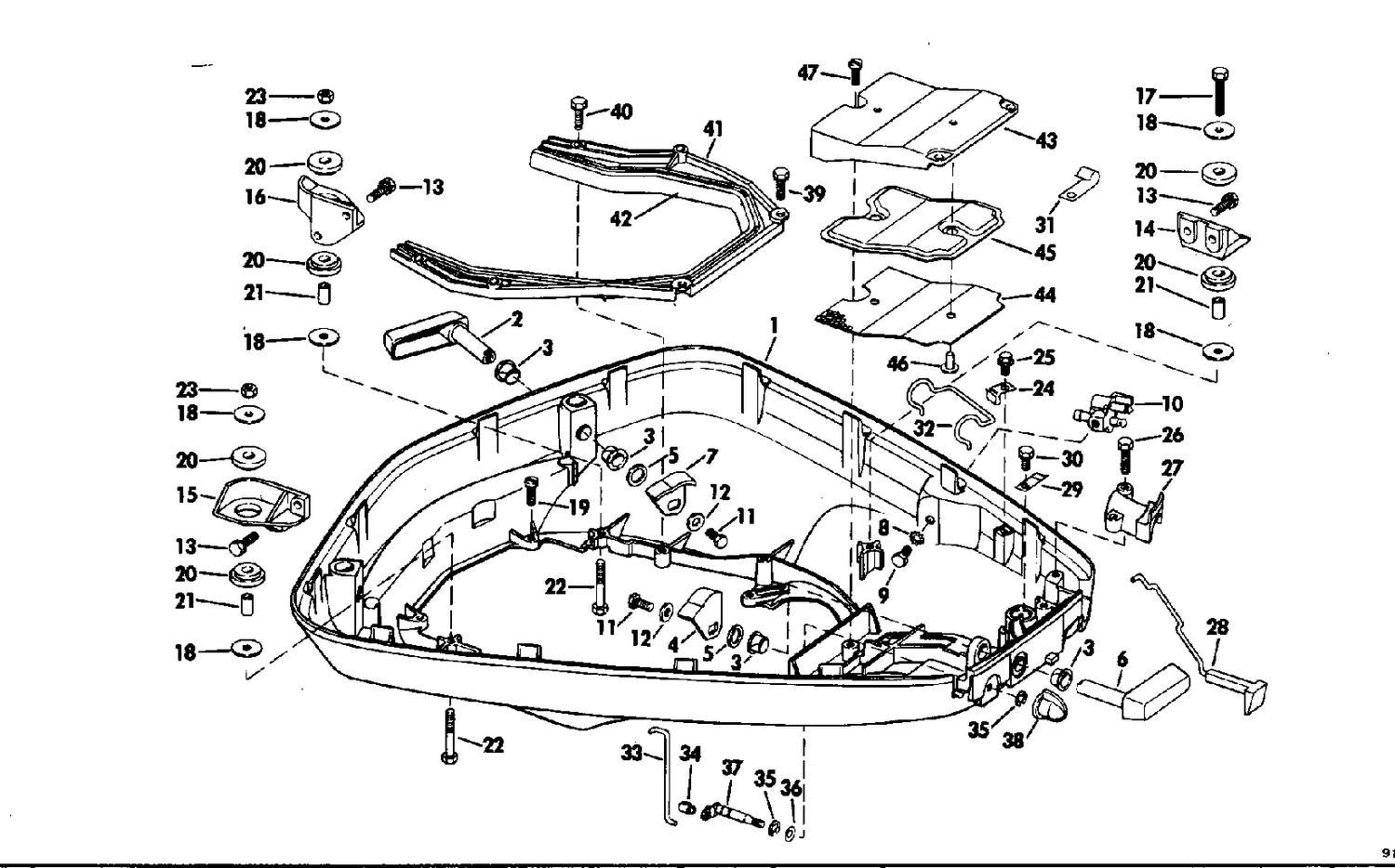 LOWER MOTOR COVER GROUP