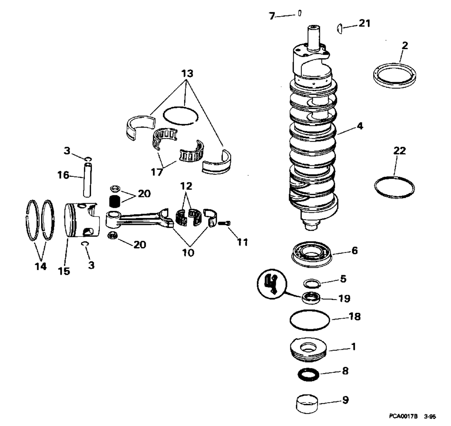 CRANKSHAFT & PISTONS