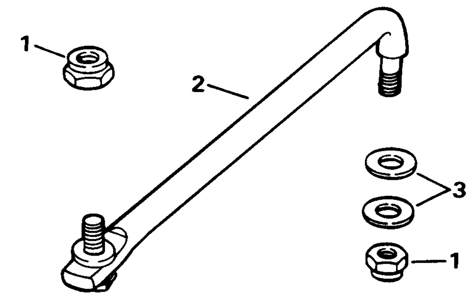 STEERING LINK KIT (W/POWER TRIM & TILT)