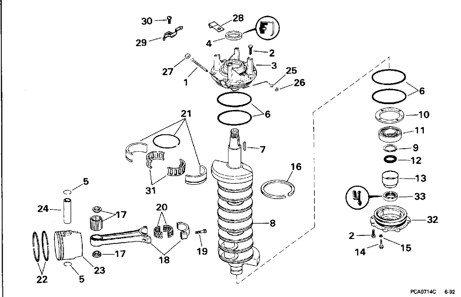 CRANKSHAFT & PISTON