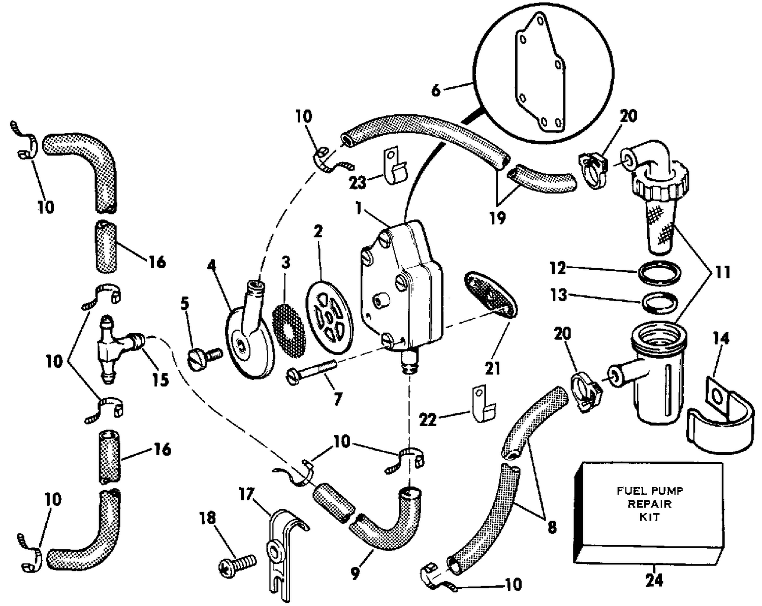 FUEL PUMP AND FILTER