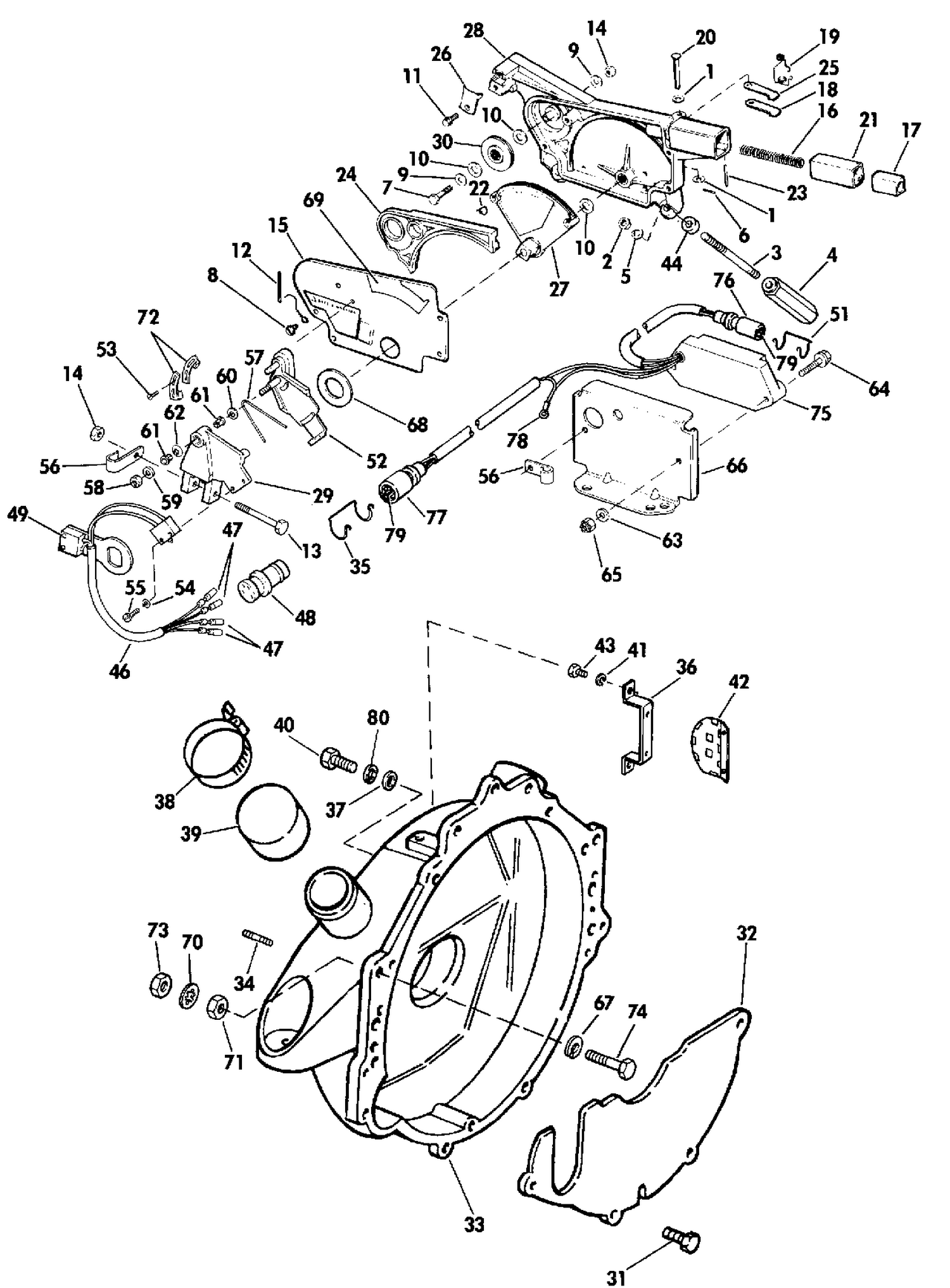 ADAPTER HOUSING AND SHIFT ASSEMBLY
