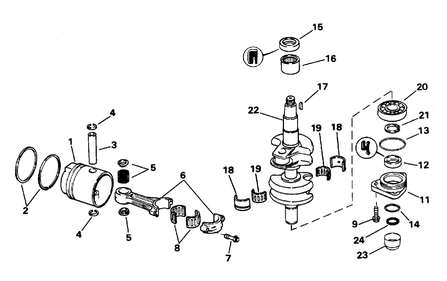 CRANKSHAFT & PISTON