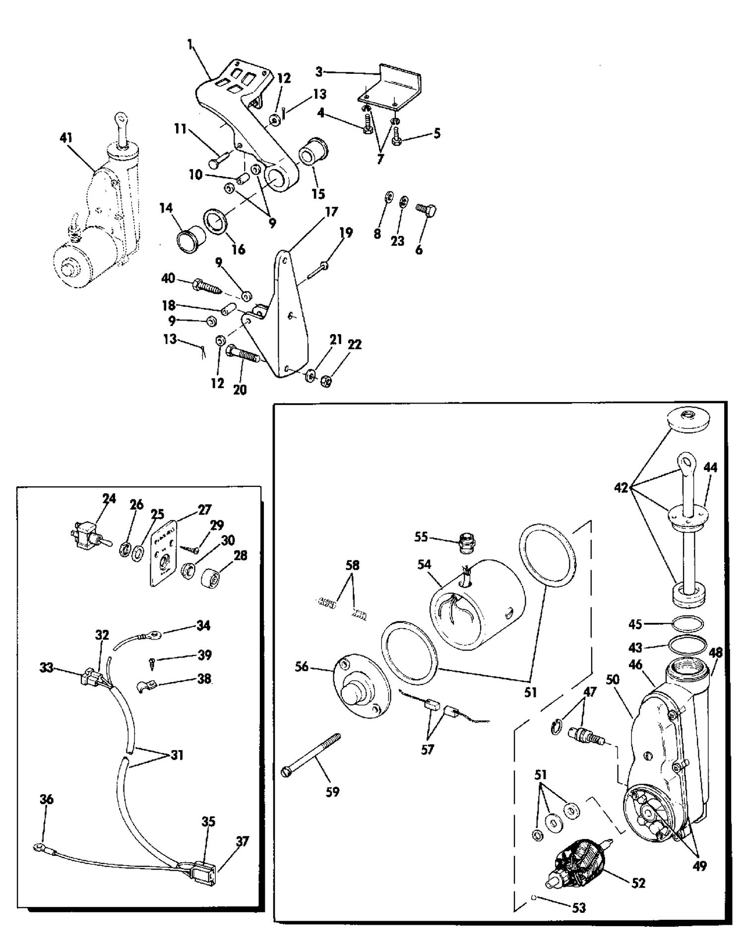 POWER TILT KIT 75 SHORT SHAFT MODEL