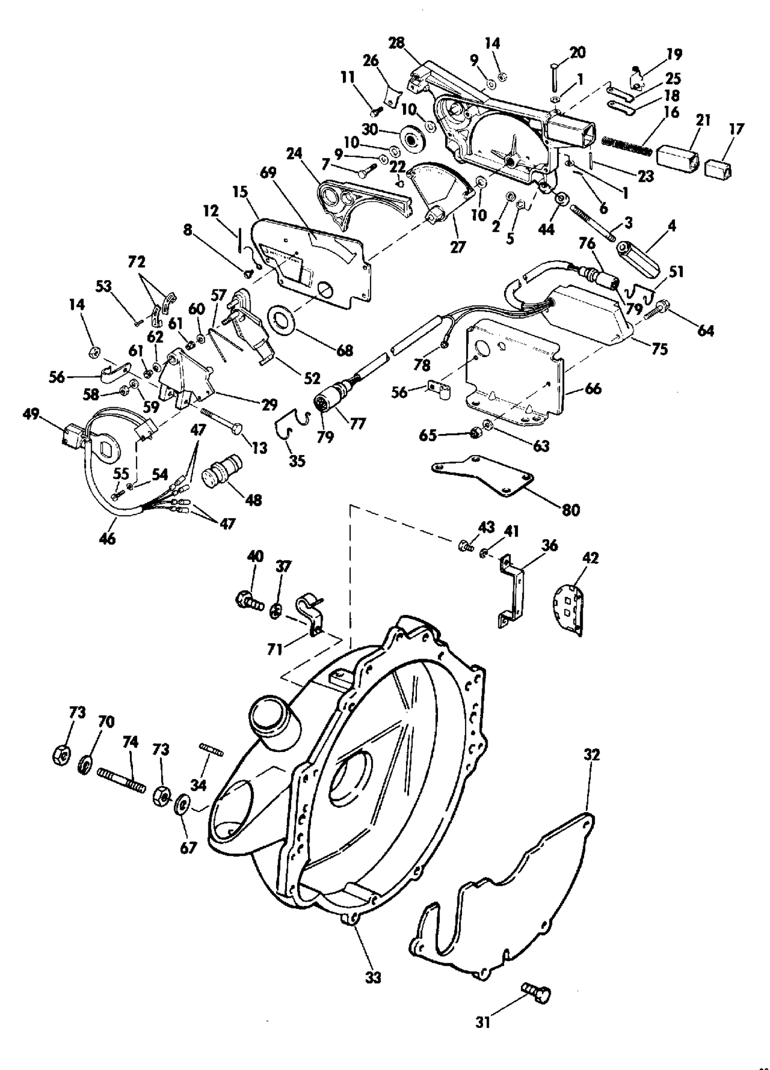 ADAPTER HOUSING AND SHIFT ASSEMBLY