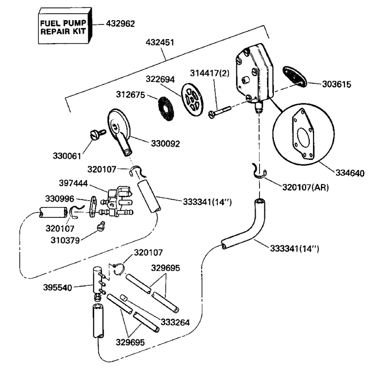 FUEL PUMP AND FILTER ROPE - TE - TTL