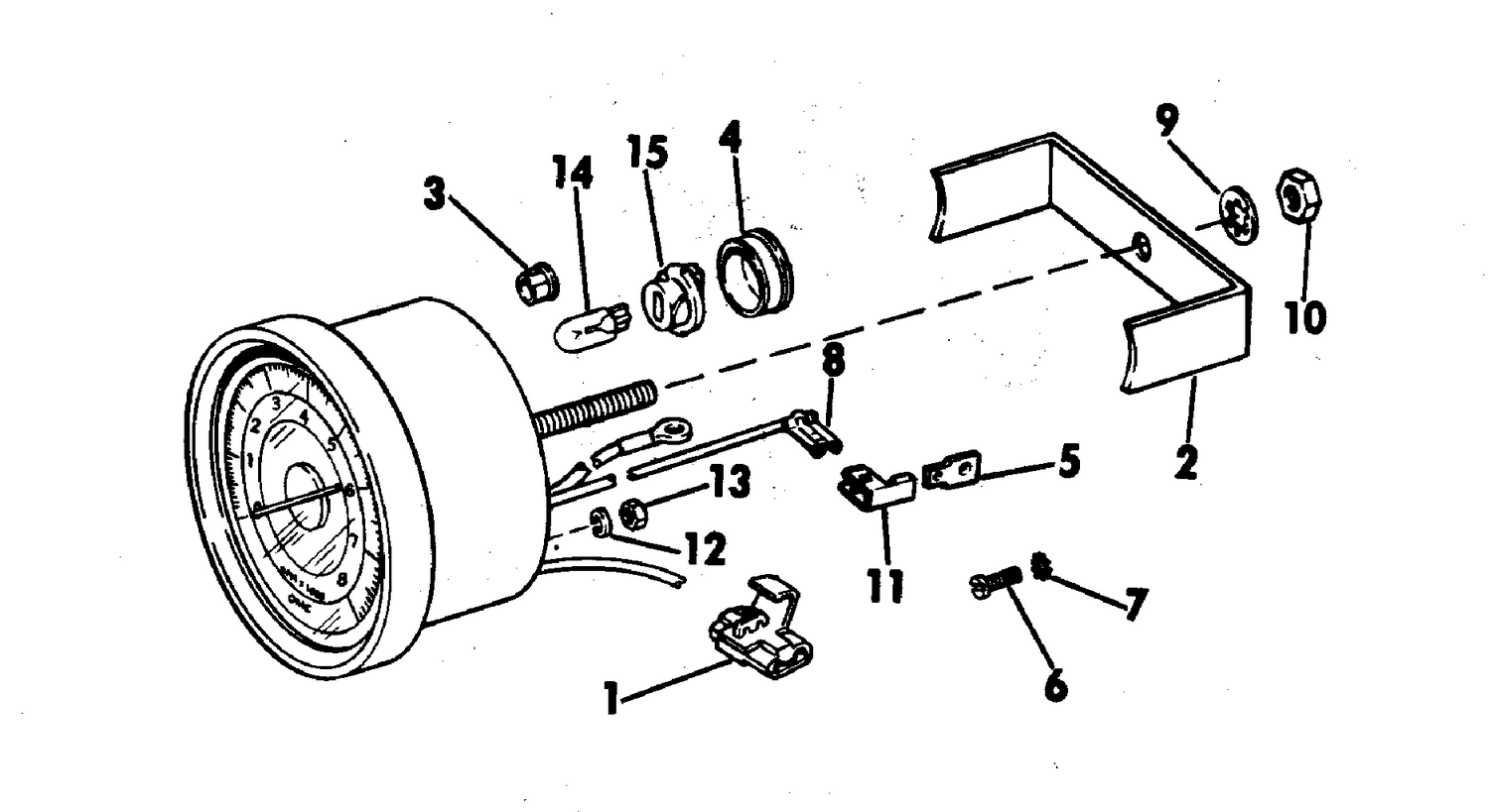 INSTRUMENTS-ALL MODELS TACHOMETER KIT-FLUSH MOUNT