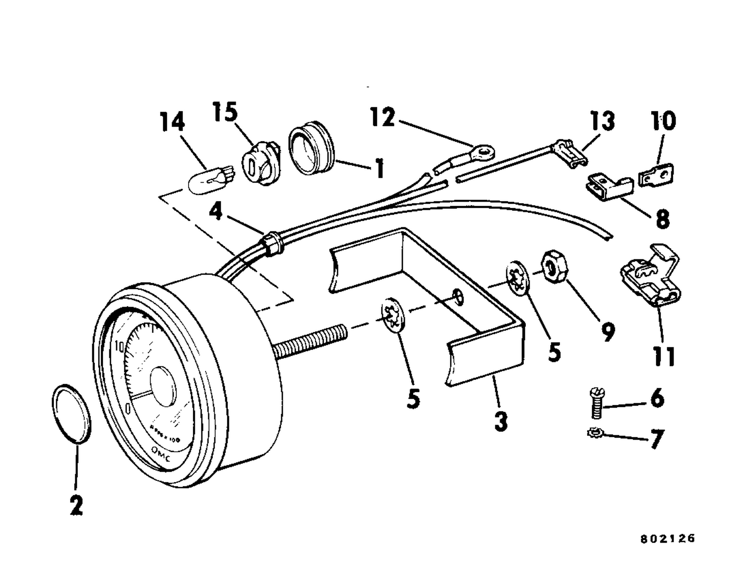 TACHOMETER KIT-RING BEZEL
