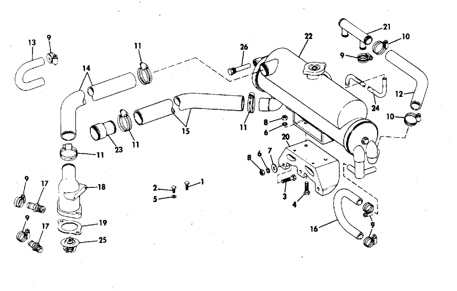185 THROUGH 245 HP HEAT EXCHANGER KIT NO 172143