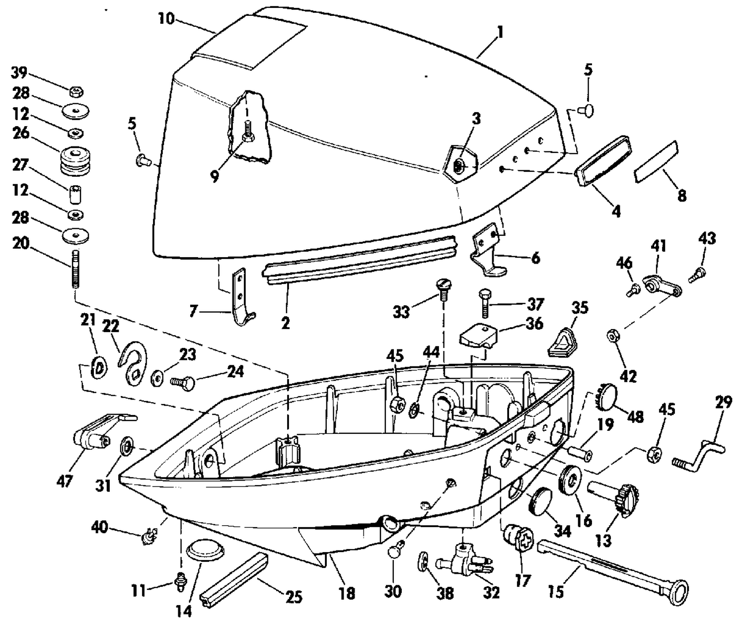 ENGINE COVER - EVINRUDE
