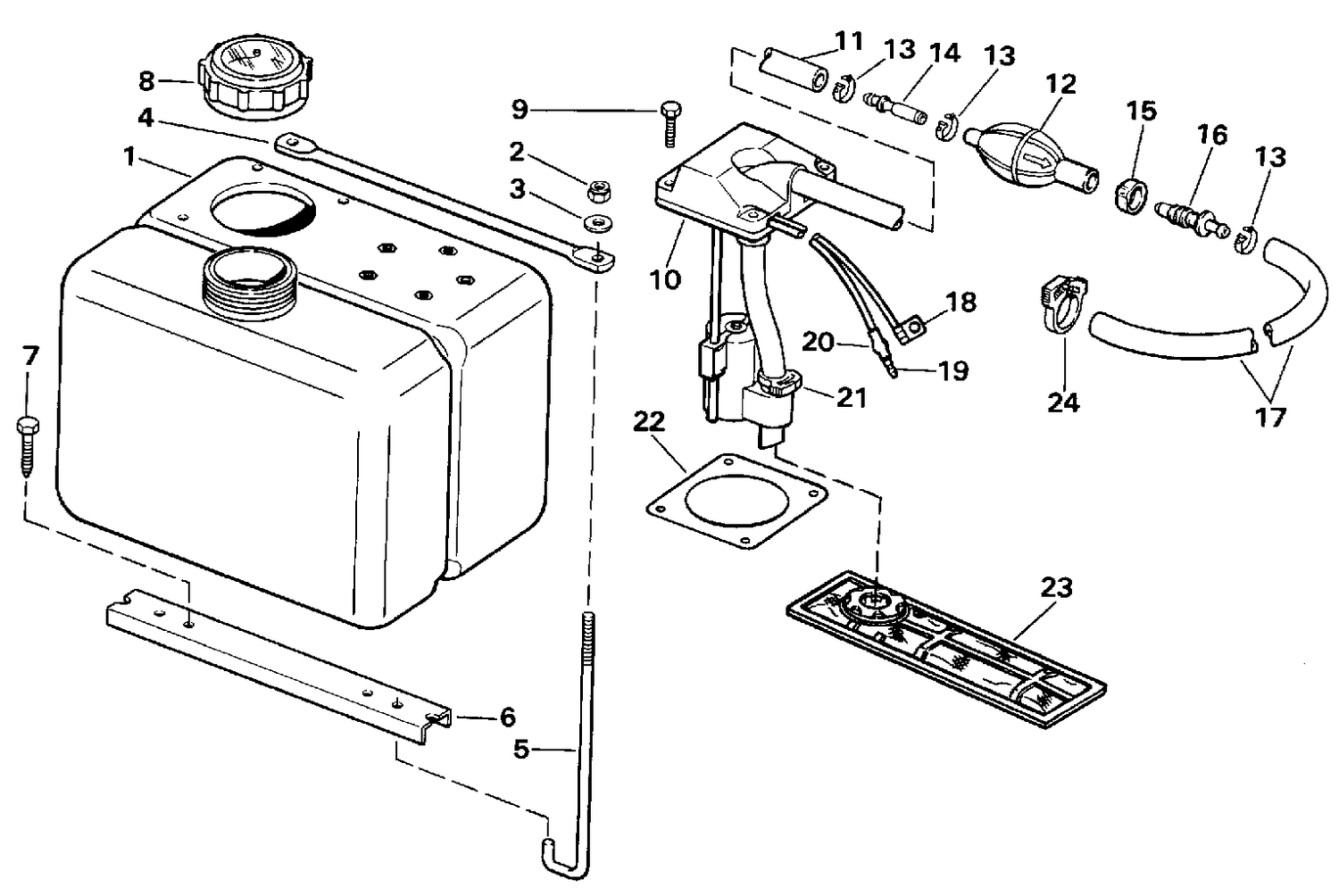 VRO OIL TANK KIT-1.8 GALLON