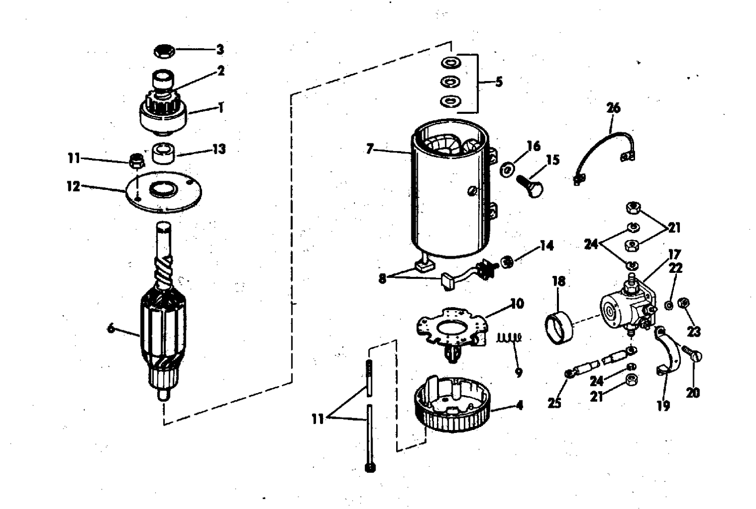 ELECTRIC STARTER & SOLENOID PRESTOLITE MODELS MGD-4110