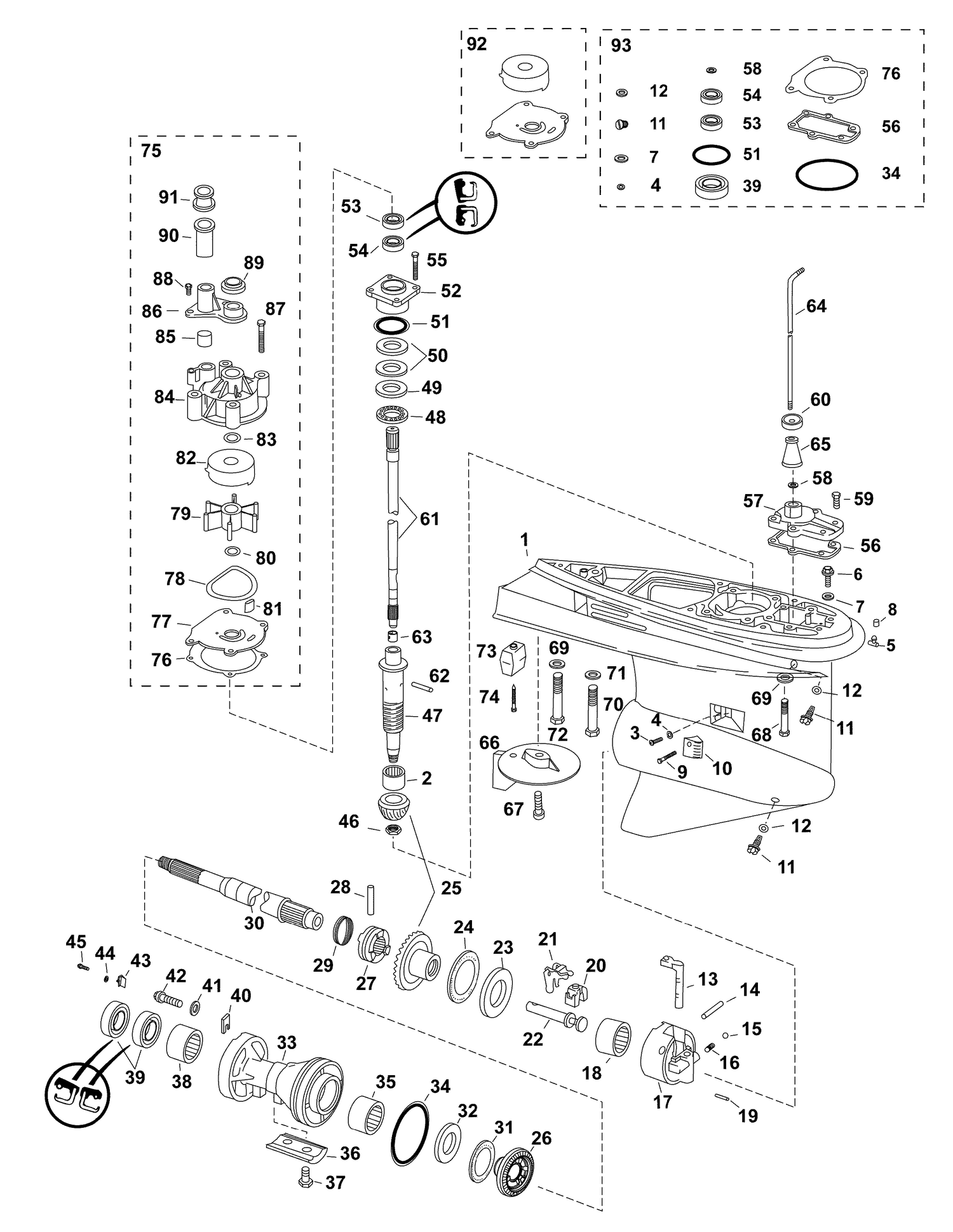 07-1_GEARCASE, (0.44 Ratio) O-Type