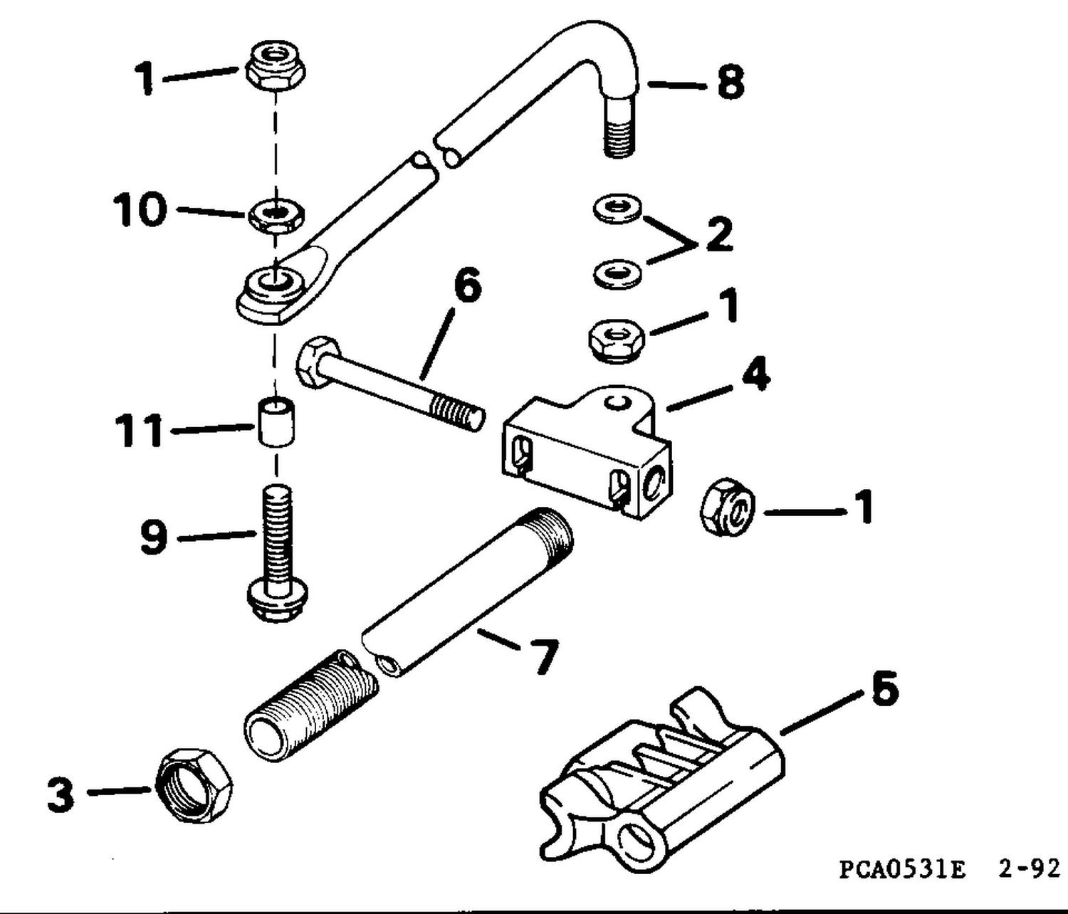 DUAL CBL STRNG KIT-PARAL. 60-70 W/O PWR TRIM/TILT-65 COMM,V8