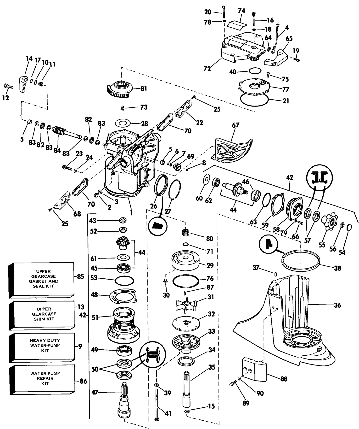 UPPER GEARCASE GROUP