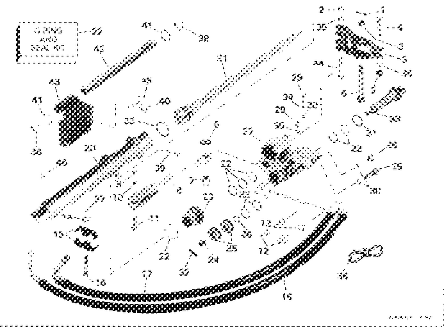STEERING CYLINDER KIT - STARBOARD - V6 MODELS ONLY