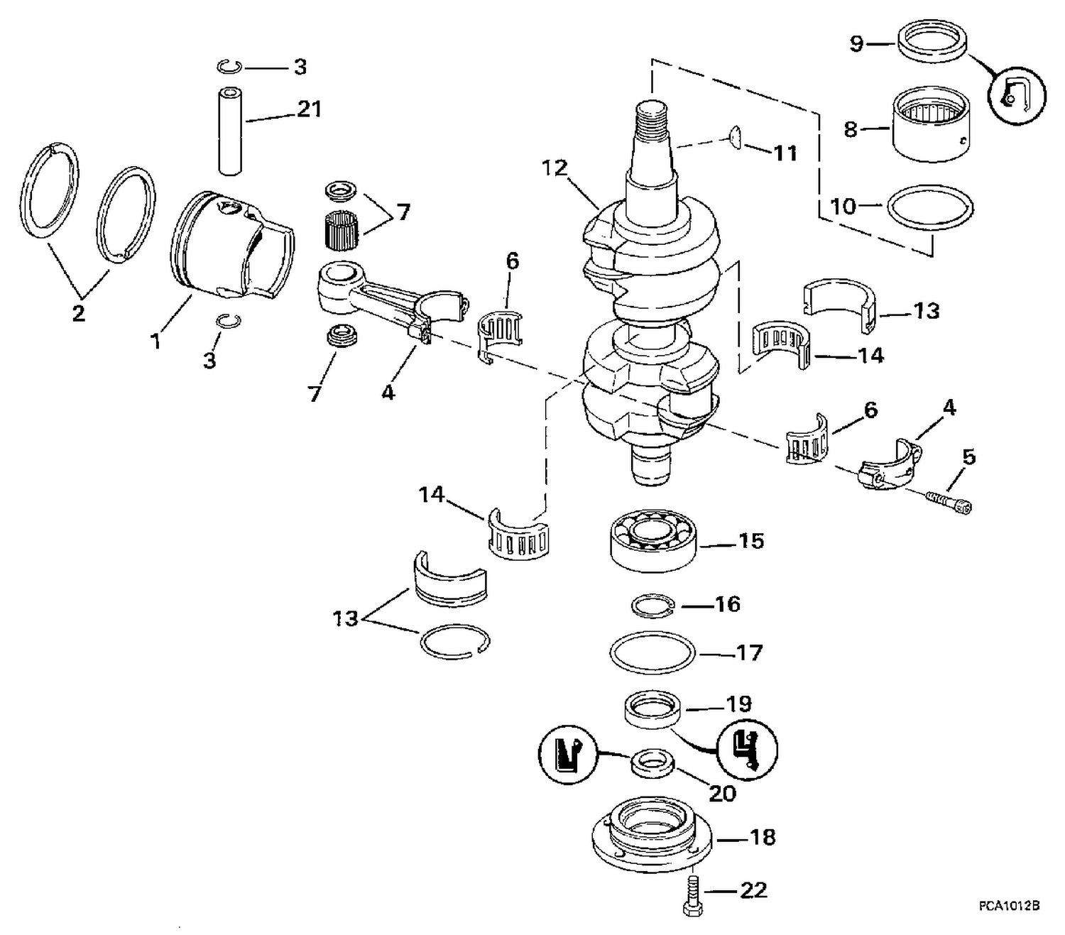 CRANKSHAFT & PISTON