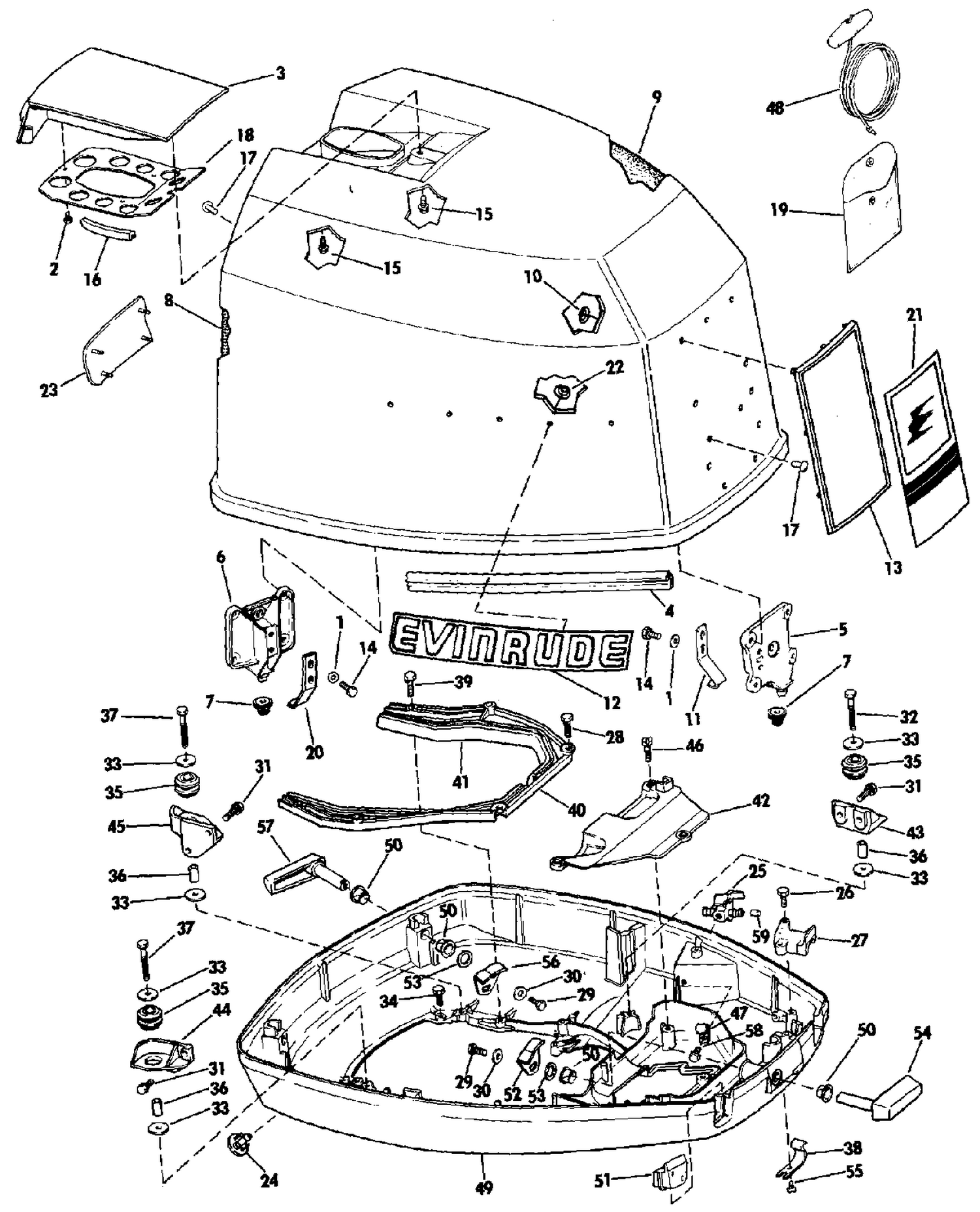 ENGINE COVER - EVINRUDE