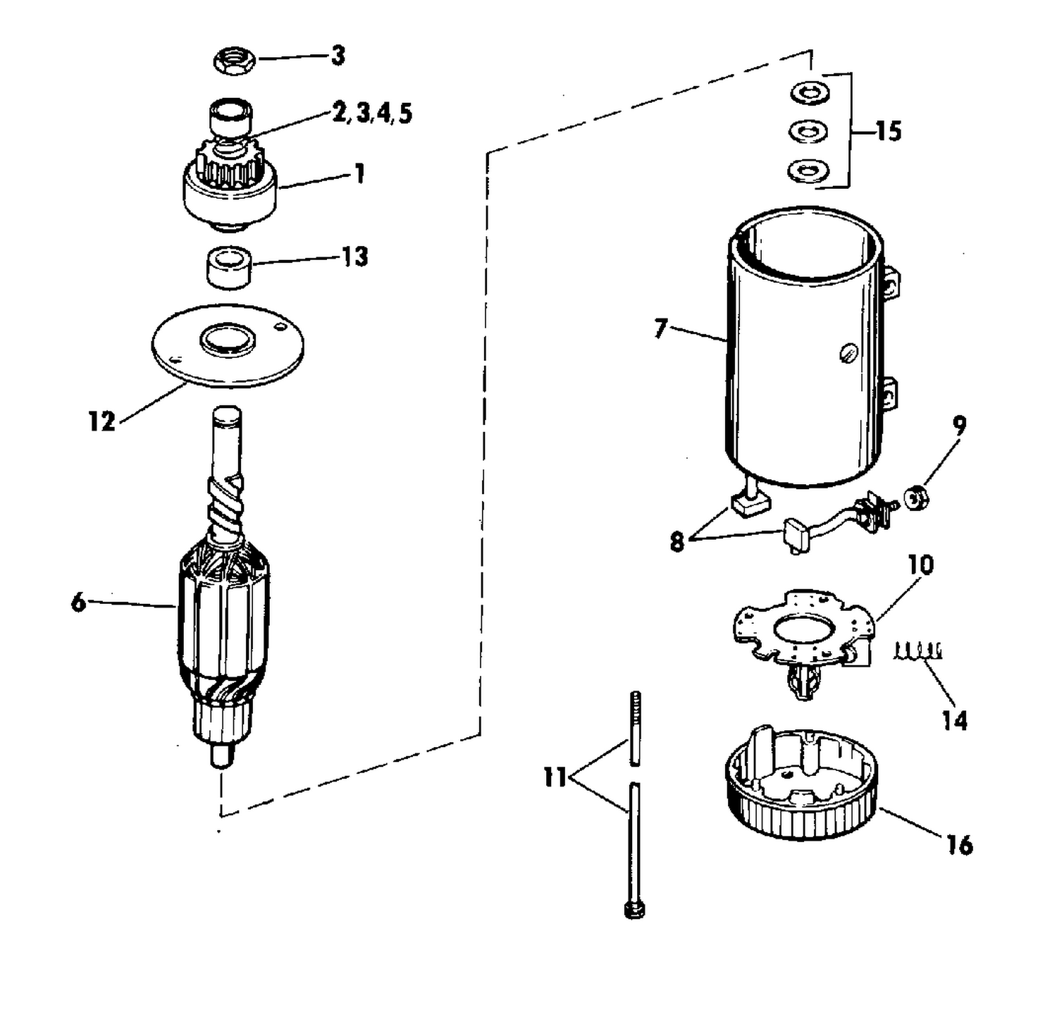 ELECTRIC STARTER PRESTOLITE MODELS MKW 4001