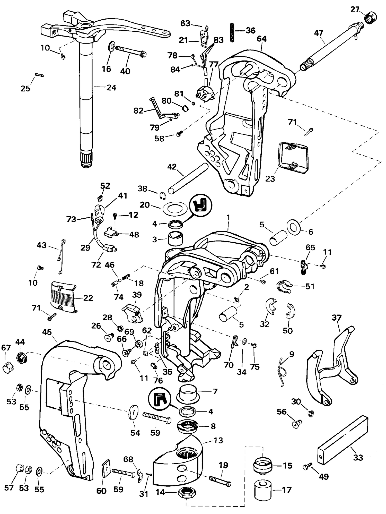 STERN & SWIVEL BRACKET