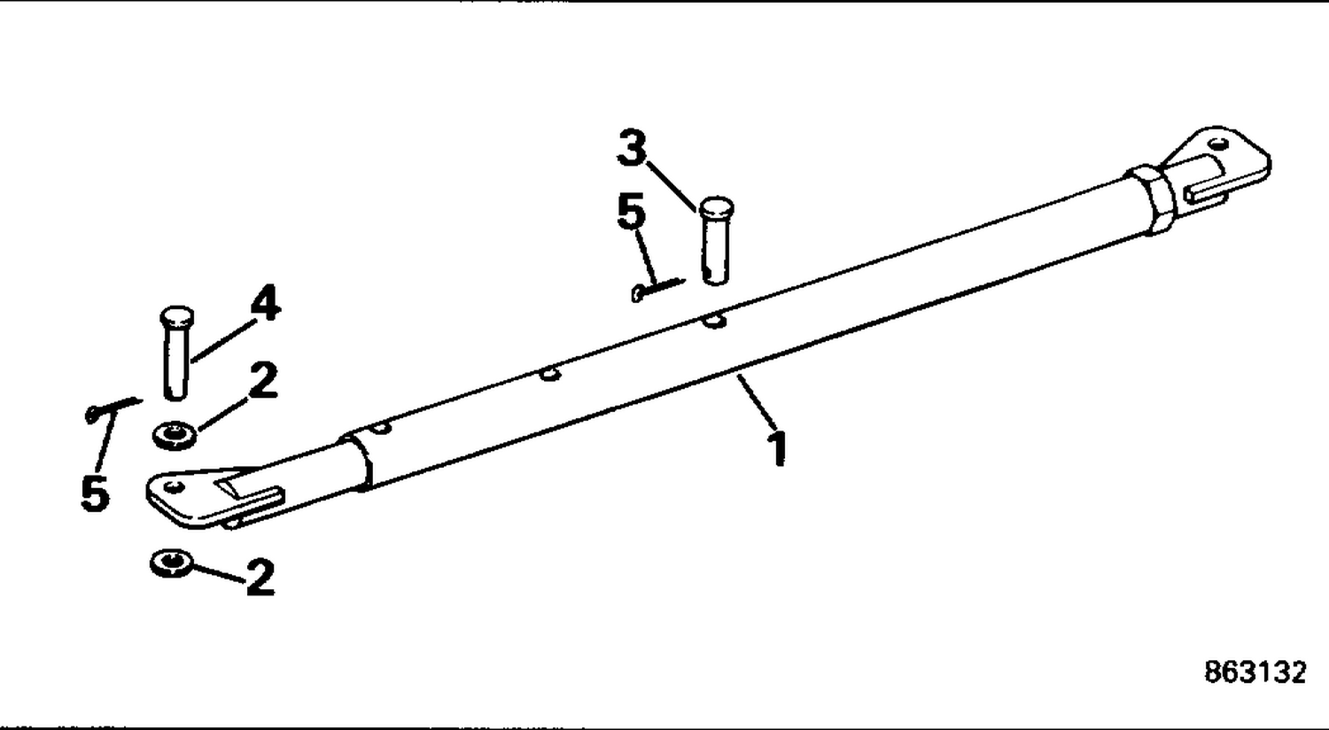 TIE BAR KIT - DUAL ENGINE