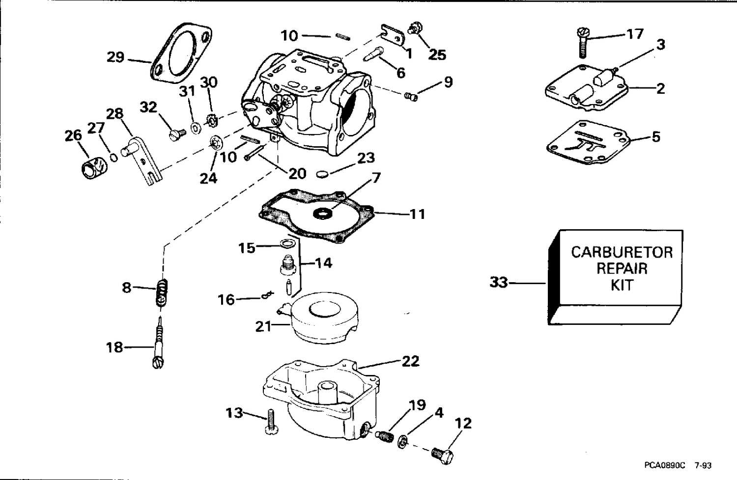 CARBURETOR - ALL 50 MODELS