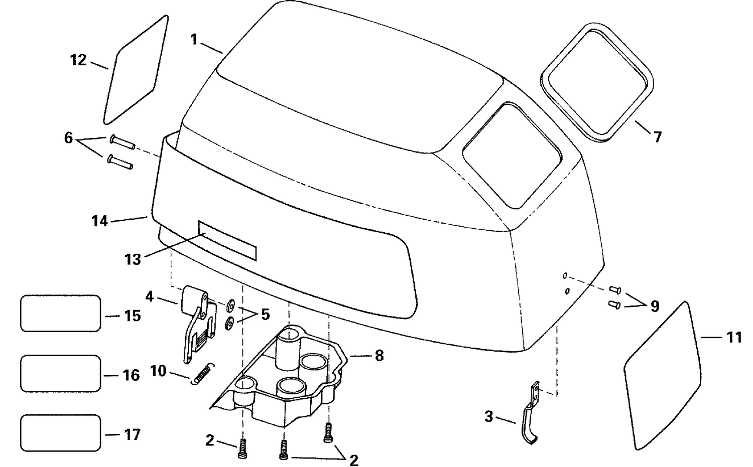 ENGINE COVER - JOHNSON