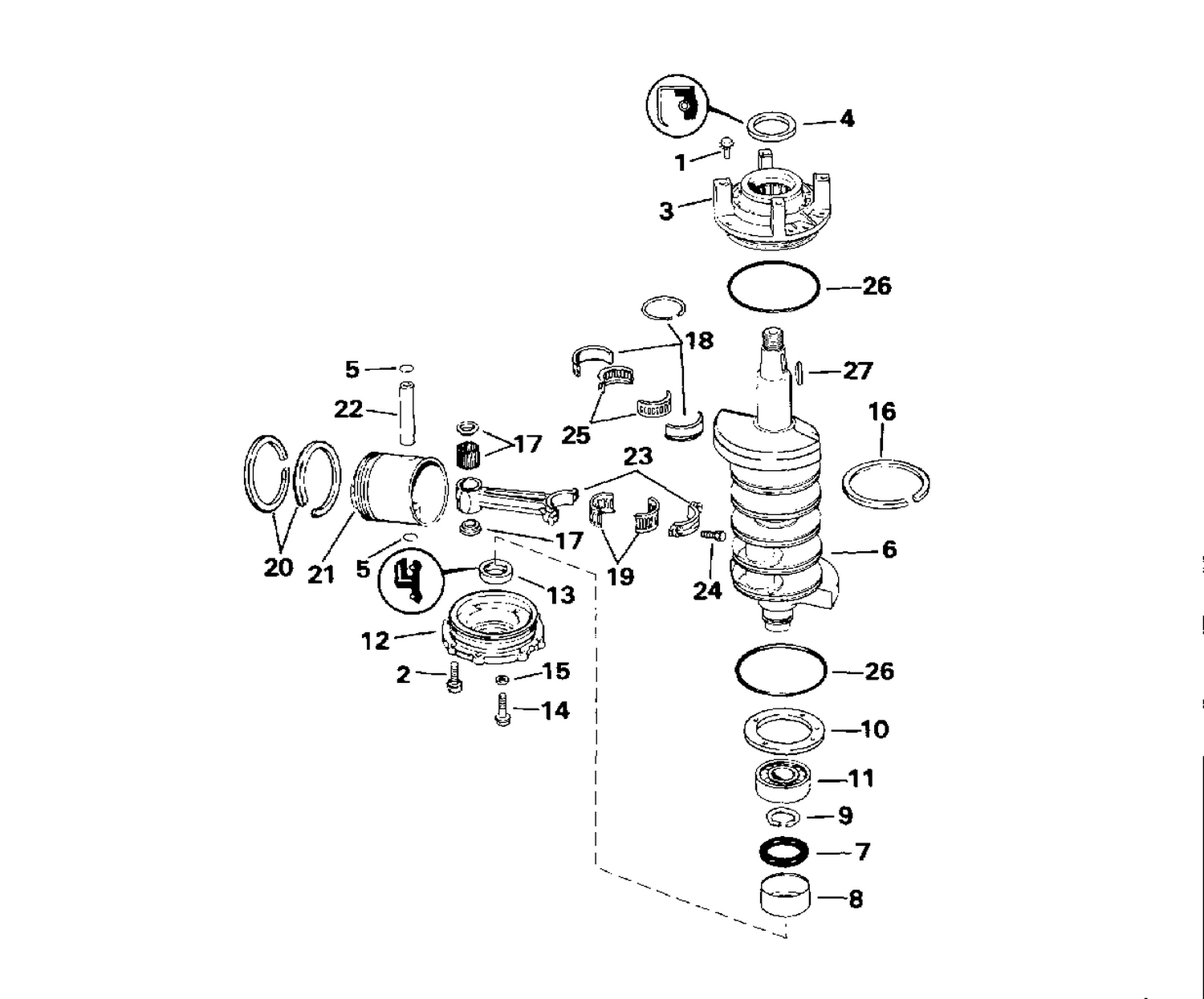 CRANKSHAFT & PISTON
