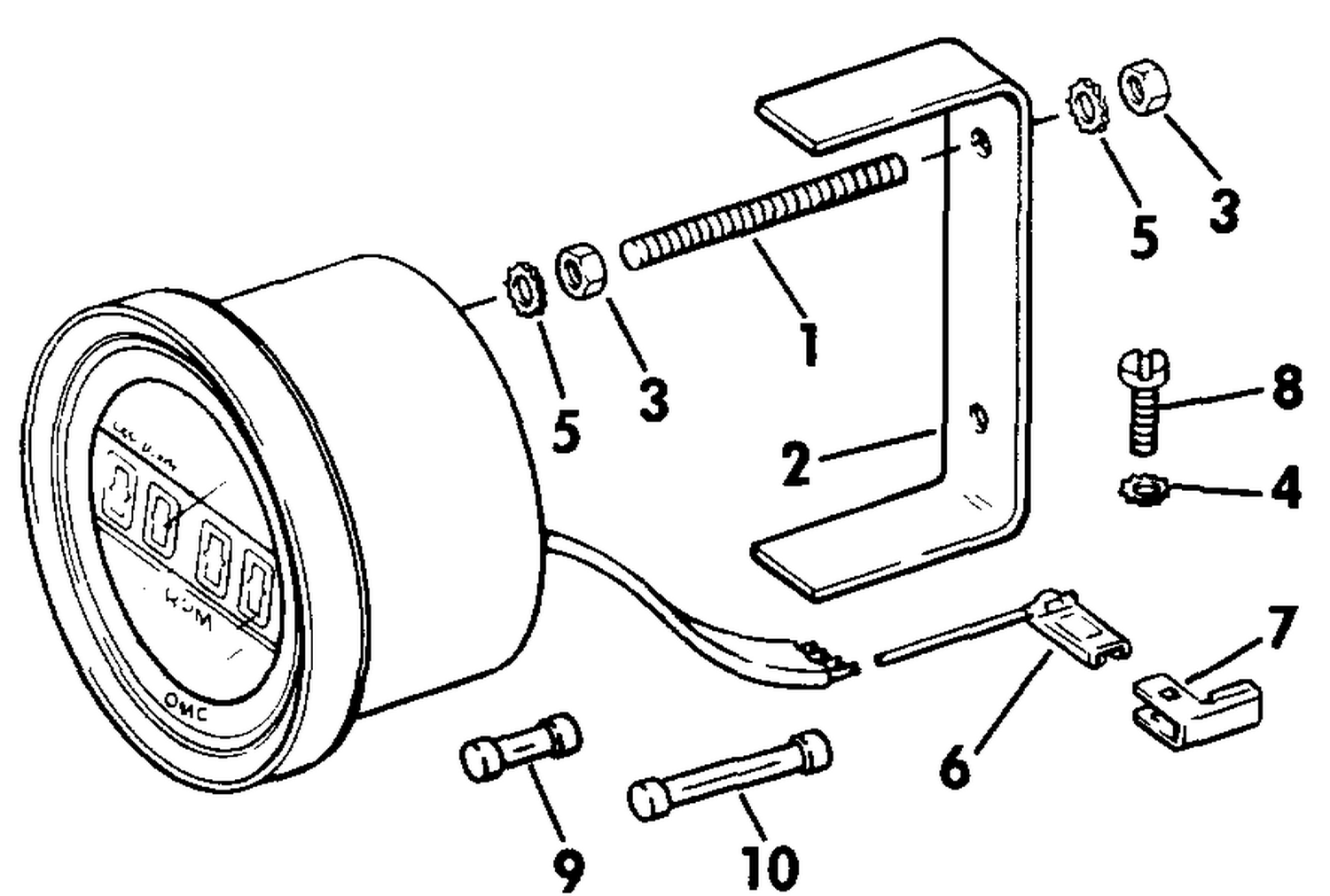 TACHOMETER - FLUSH MOUNT - DIGITAL