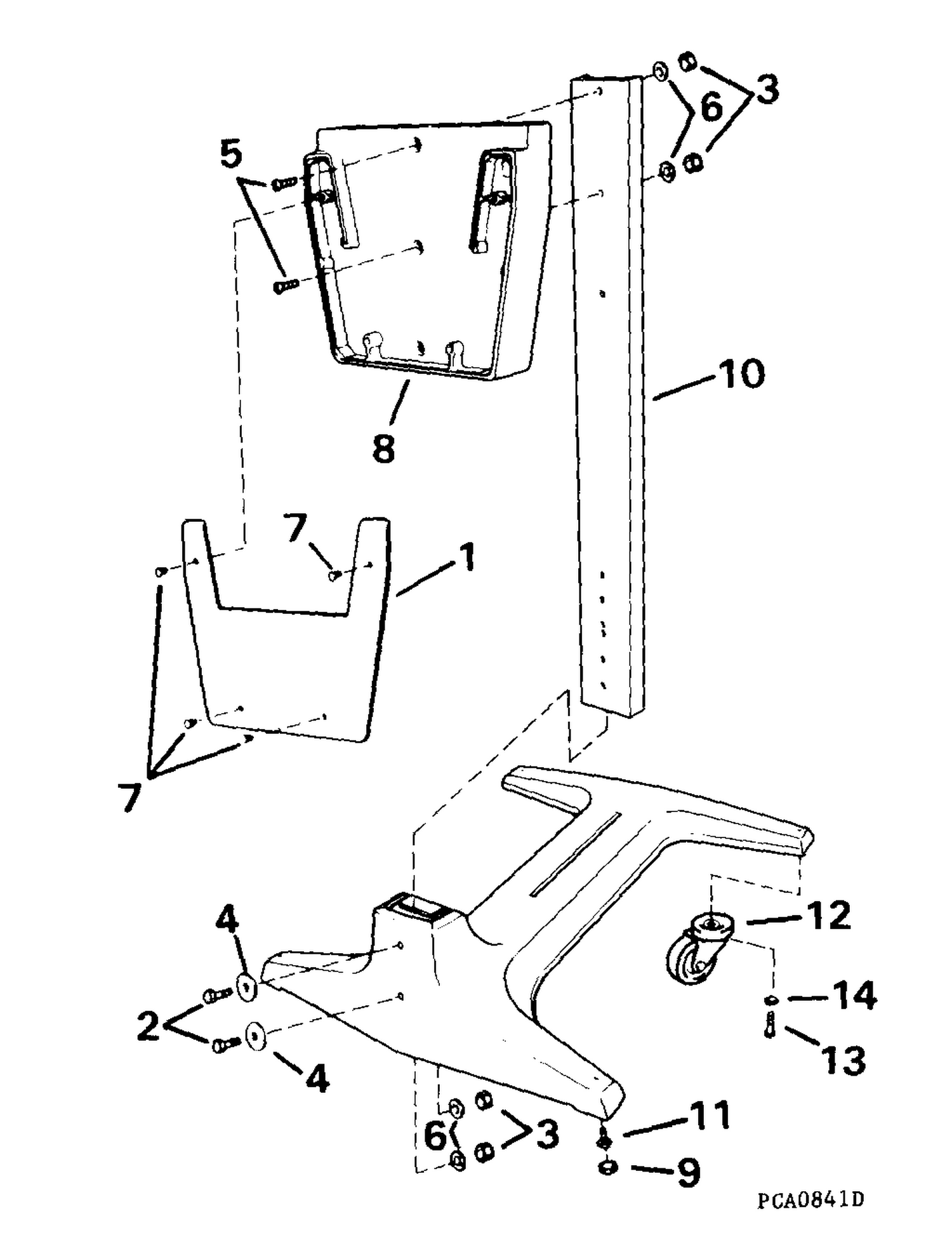 ENGINE DISPLAY STAND -- 40 THRU V6