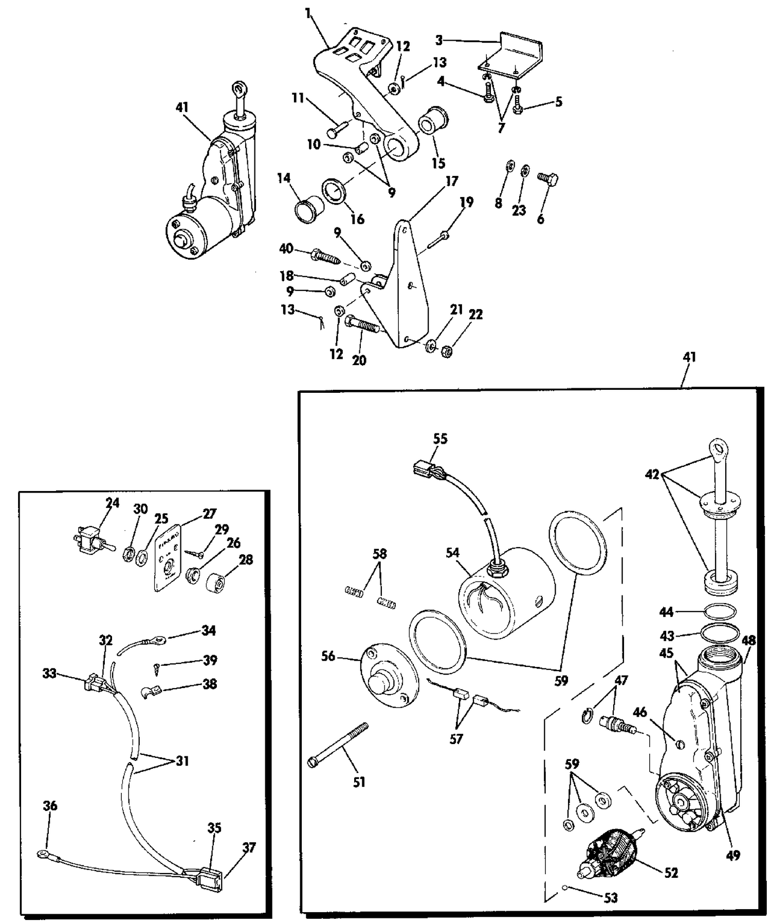 POWER TILT KIT 75 SHORT SHAFT MODELS