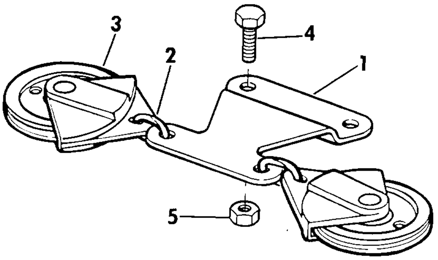 STEERING CONNECTOR KIT - CABLE PULLEY - 20, 25, 30 35