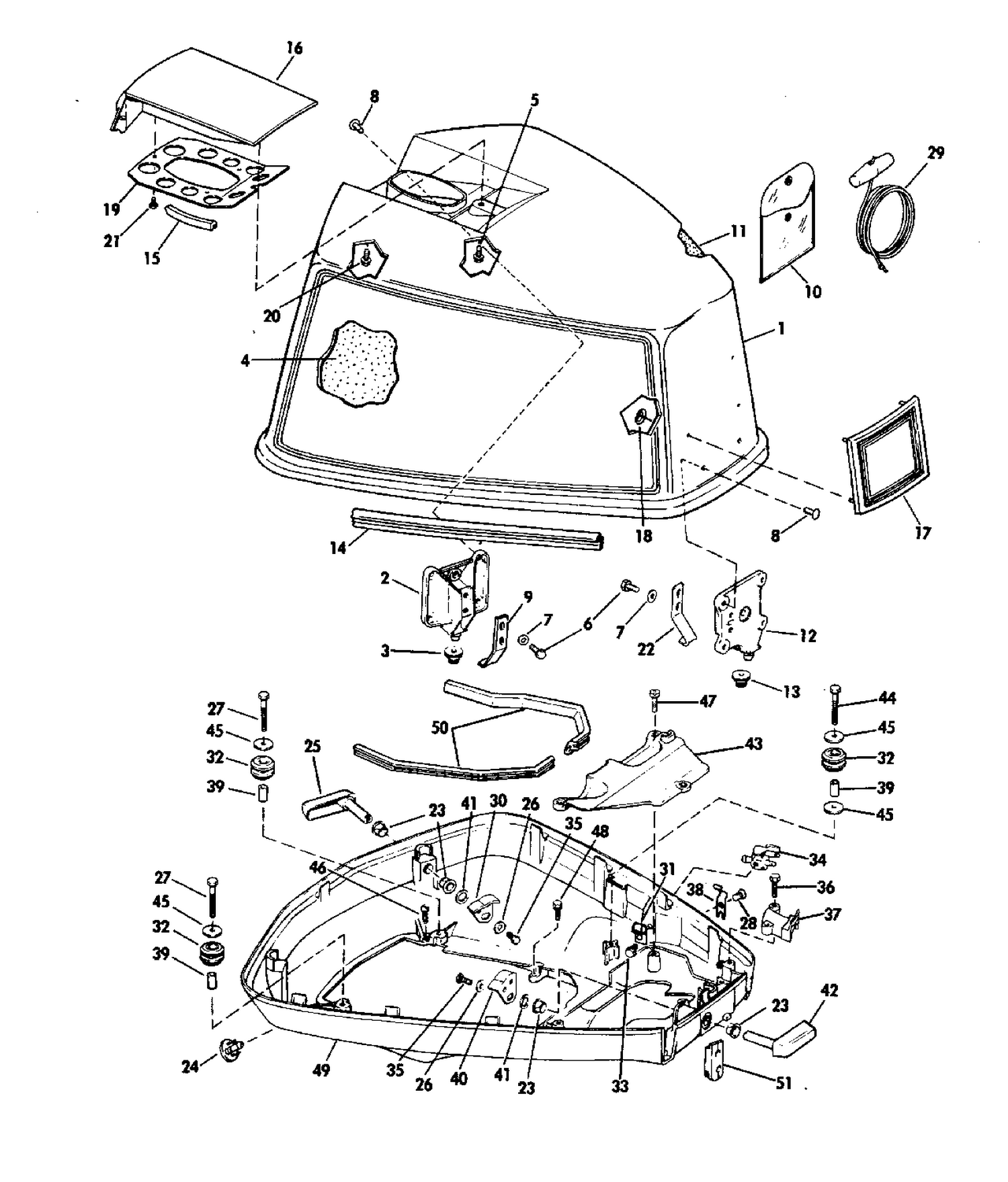 MOTOR COVER - JOHNSON