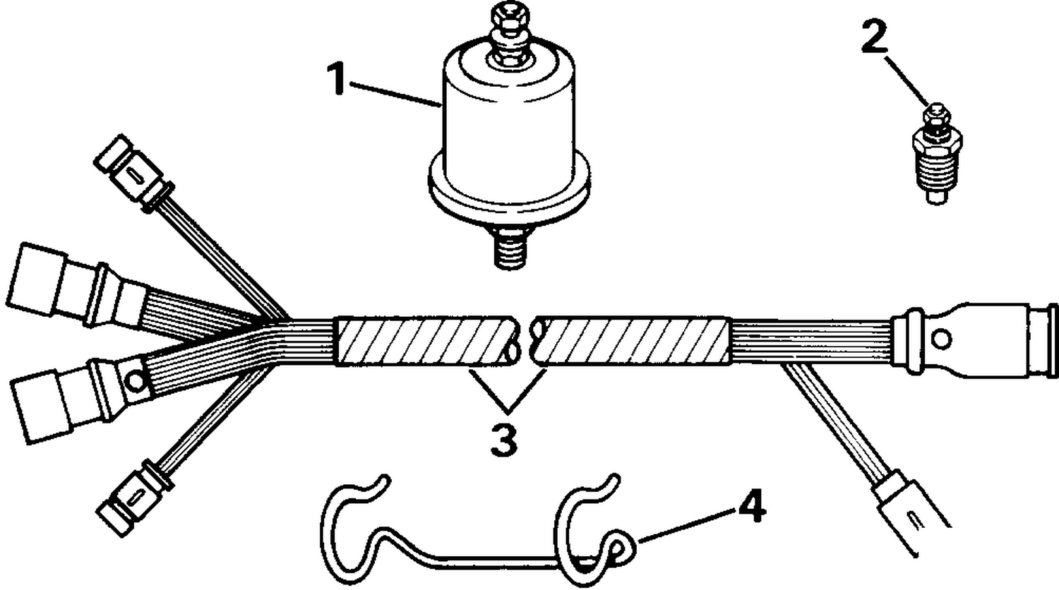 SECOND STATION CONNECTOR-INSTRUMENTS & TRIM CABLE