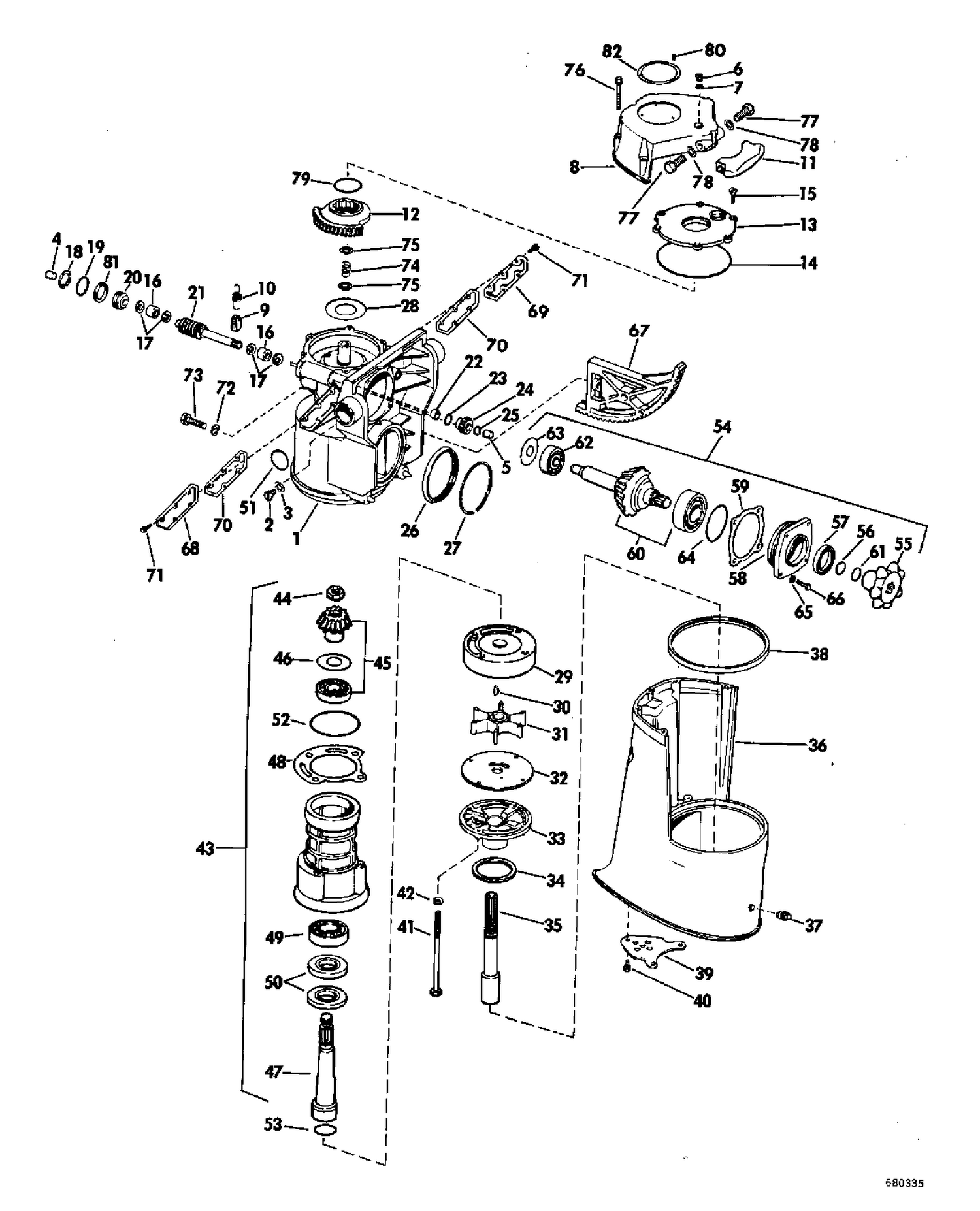 UPPER GEARCASE GROUP